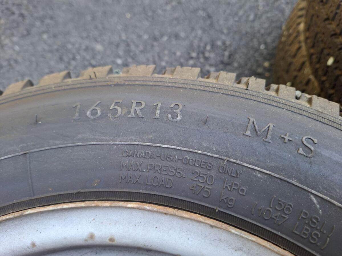 Winterreifen Felgen, Räder Golf VW Audi LK 4x100, 165 R 13 2