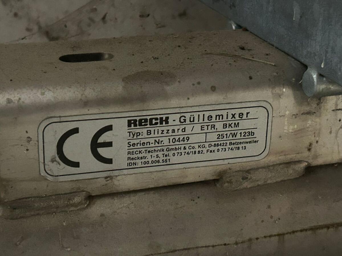 Reck Güllemixer - Blizzard Typ ETR 3