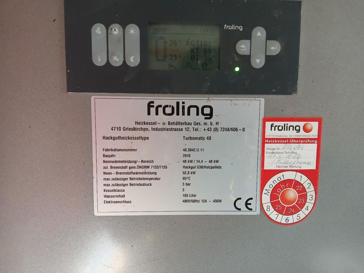 Hackschnitzelheizung Fröling Turbomatic 48 2