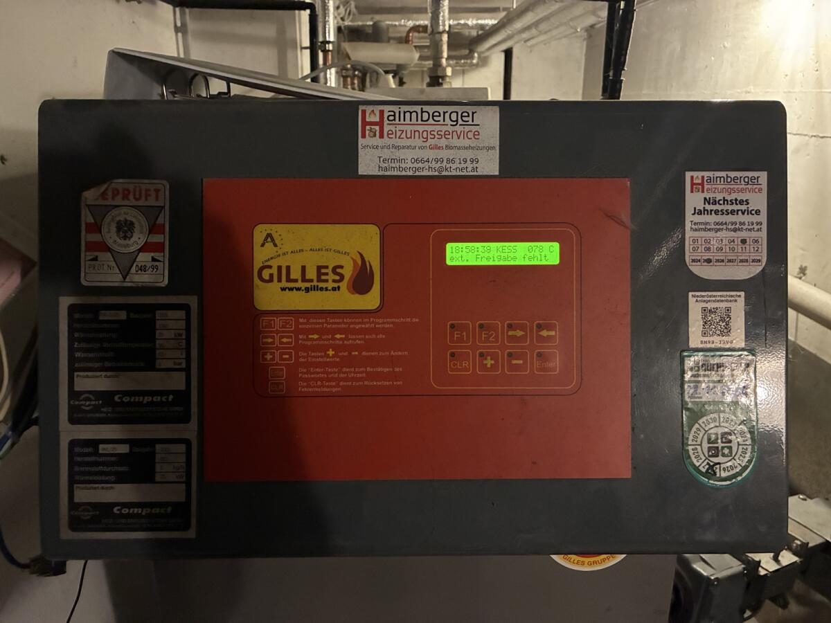 Pelletskessel Gilles PSK-5/25 Bj. 2001 2