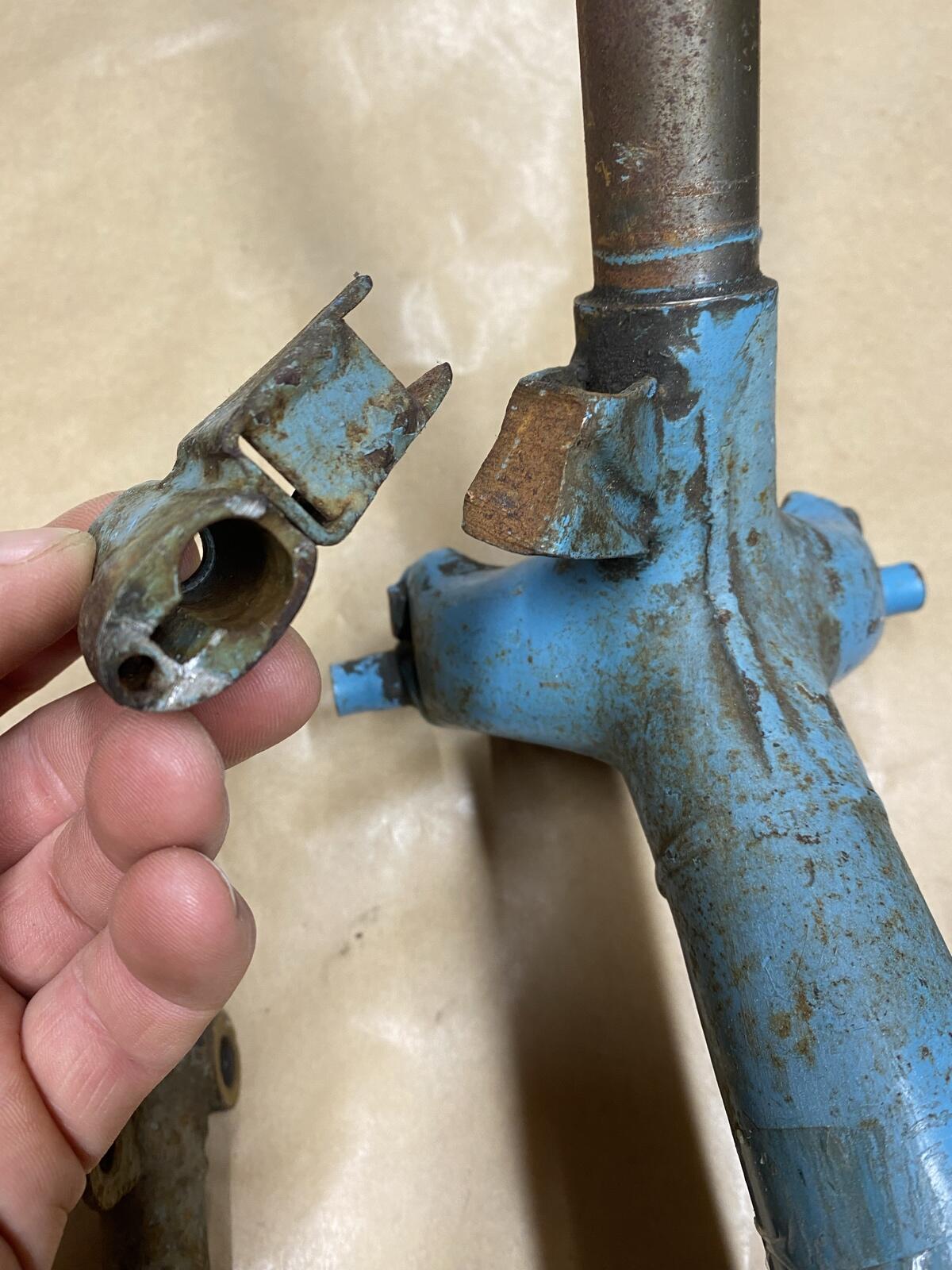 Puch DS 50 Vordere Gabel - Mit Bügel - Original Lack Puch DS 2