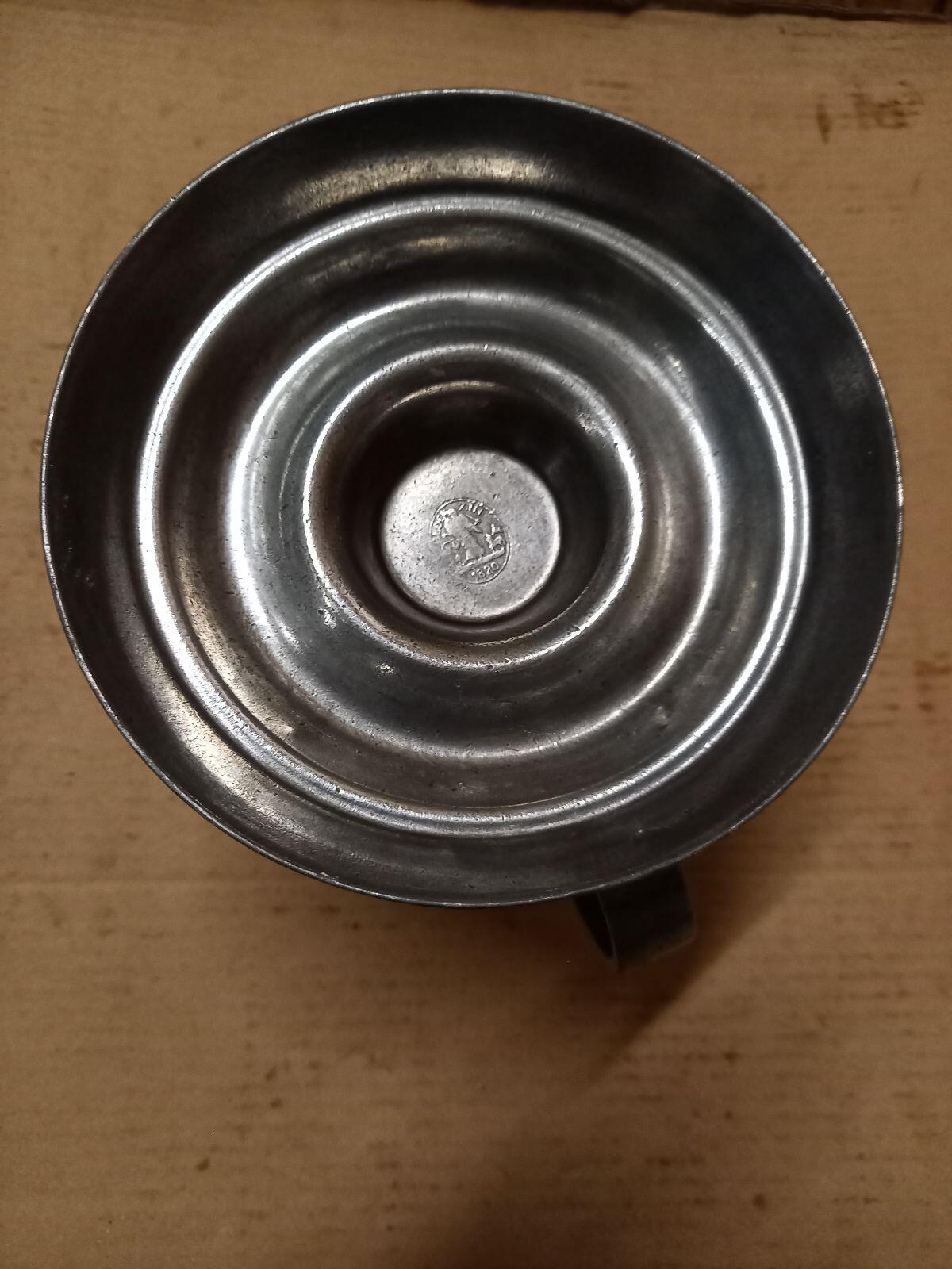 Block Zinn 1820 Kerzenständer Halter 2