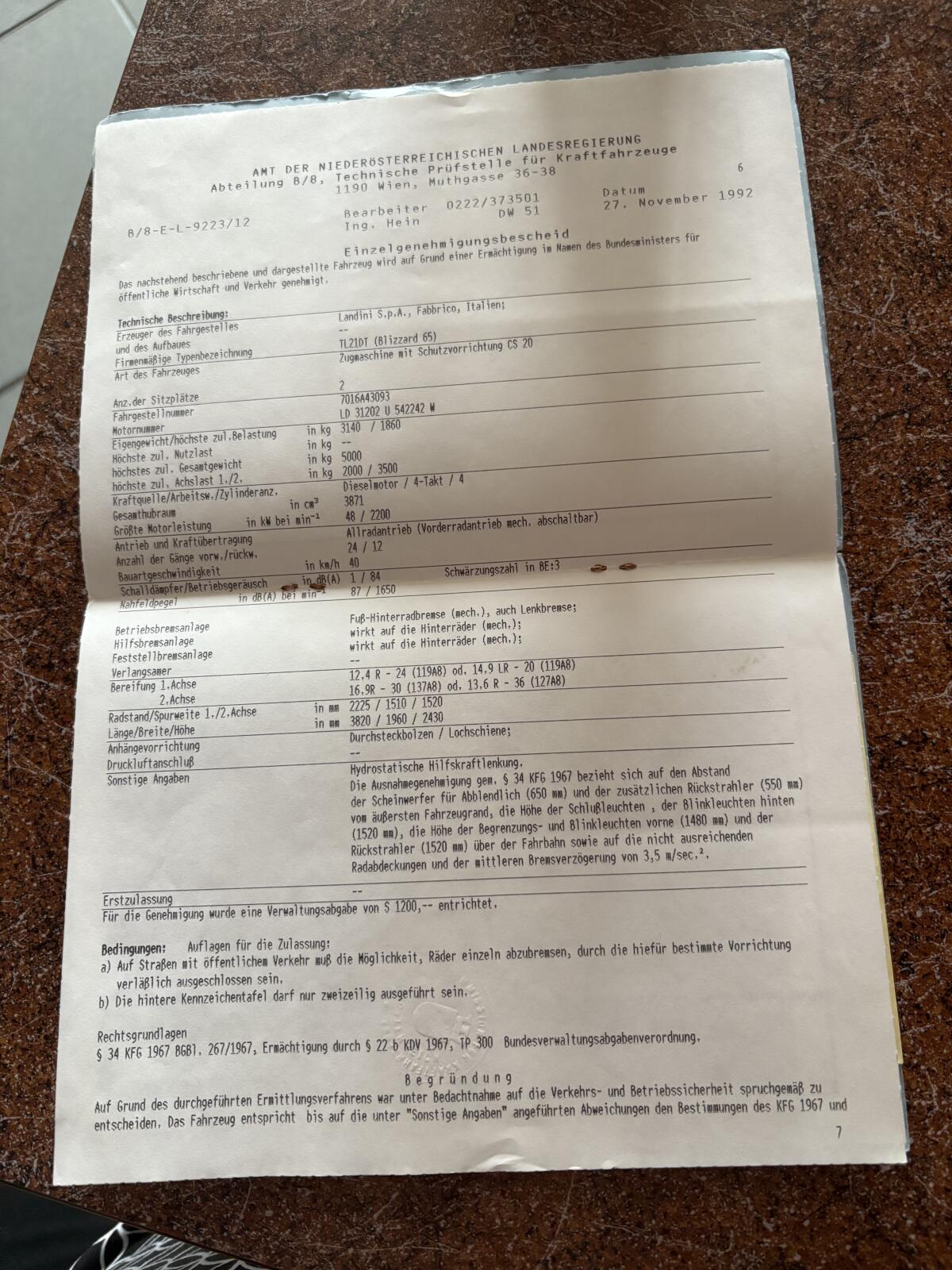 Traktor Landini Blizzard 65 2