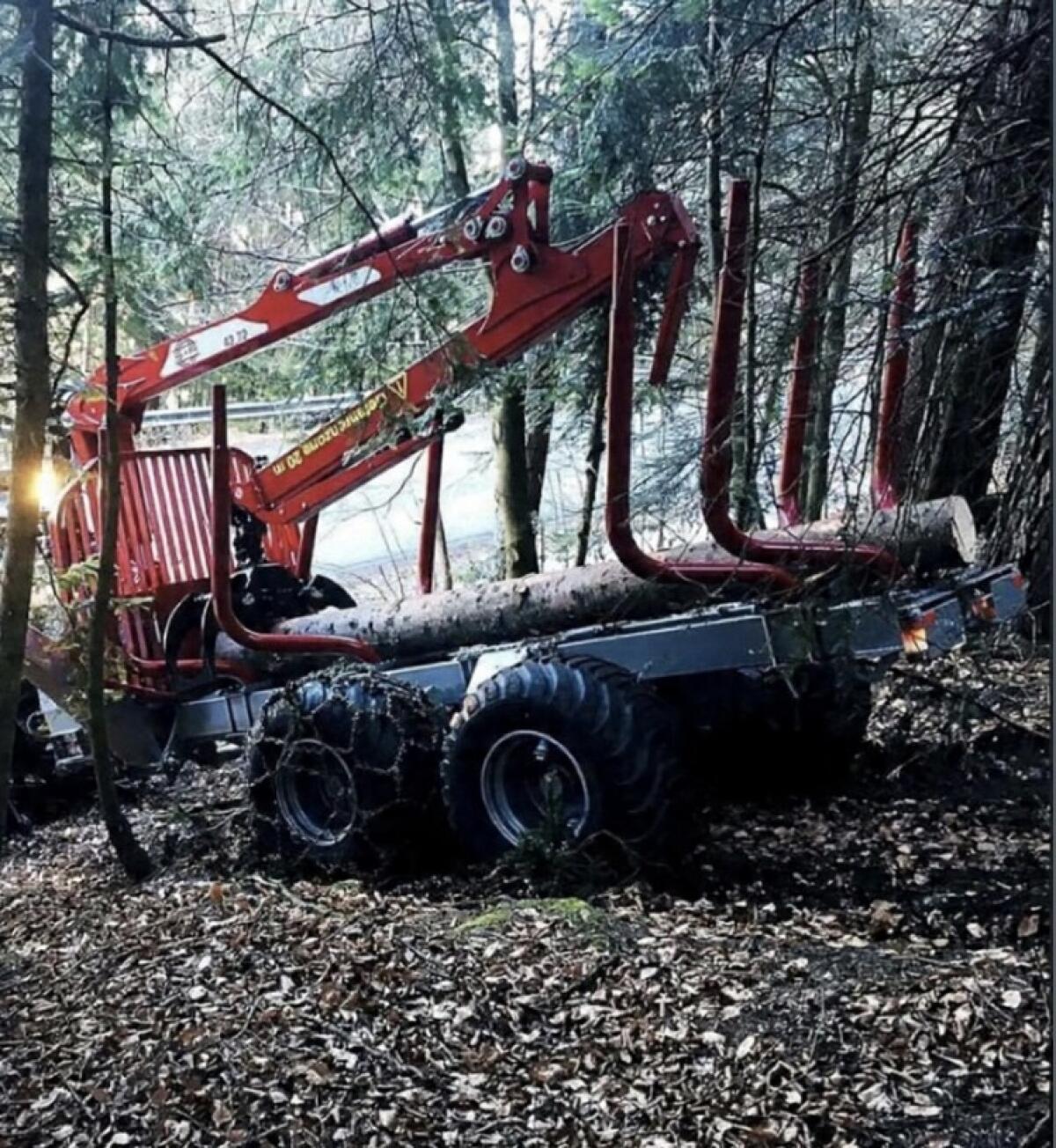 Schneeketten Forstketten für Rückewagen 500/55R17 3