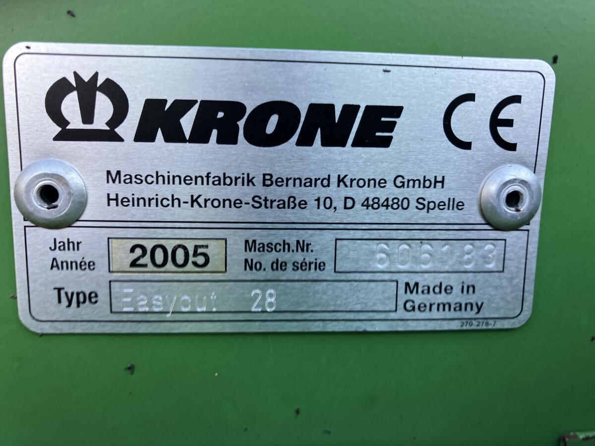 Frontmähwerk Krone Easy Cut 280 2