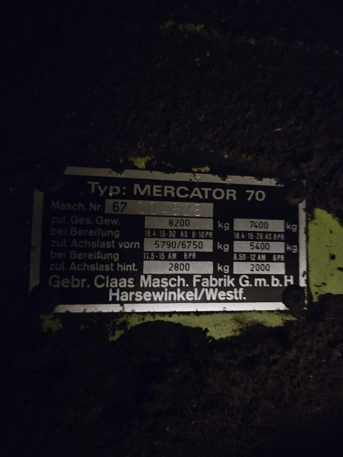 Claas Mecator 70 3