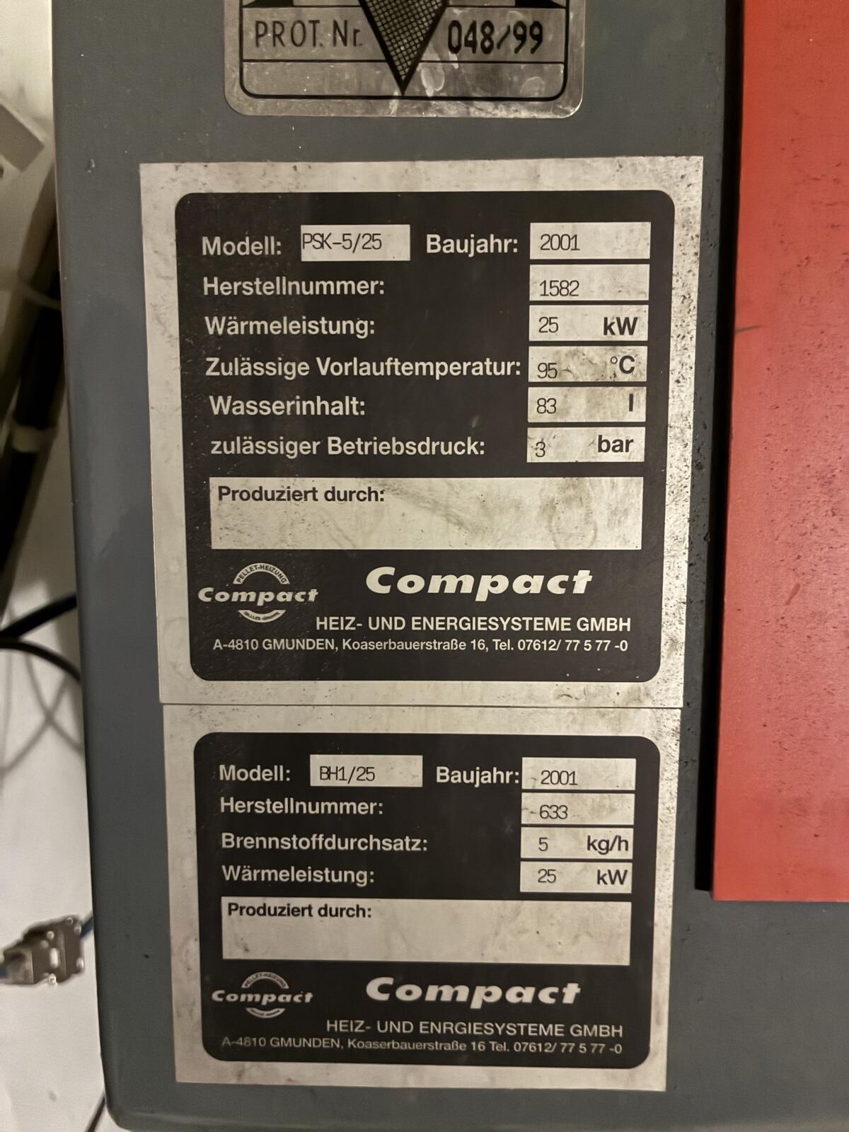 Pelletskessel Gilles PSK-5/25 Bj. 2001 3