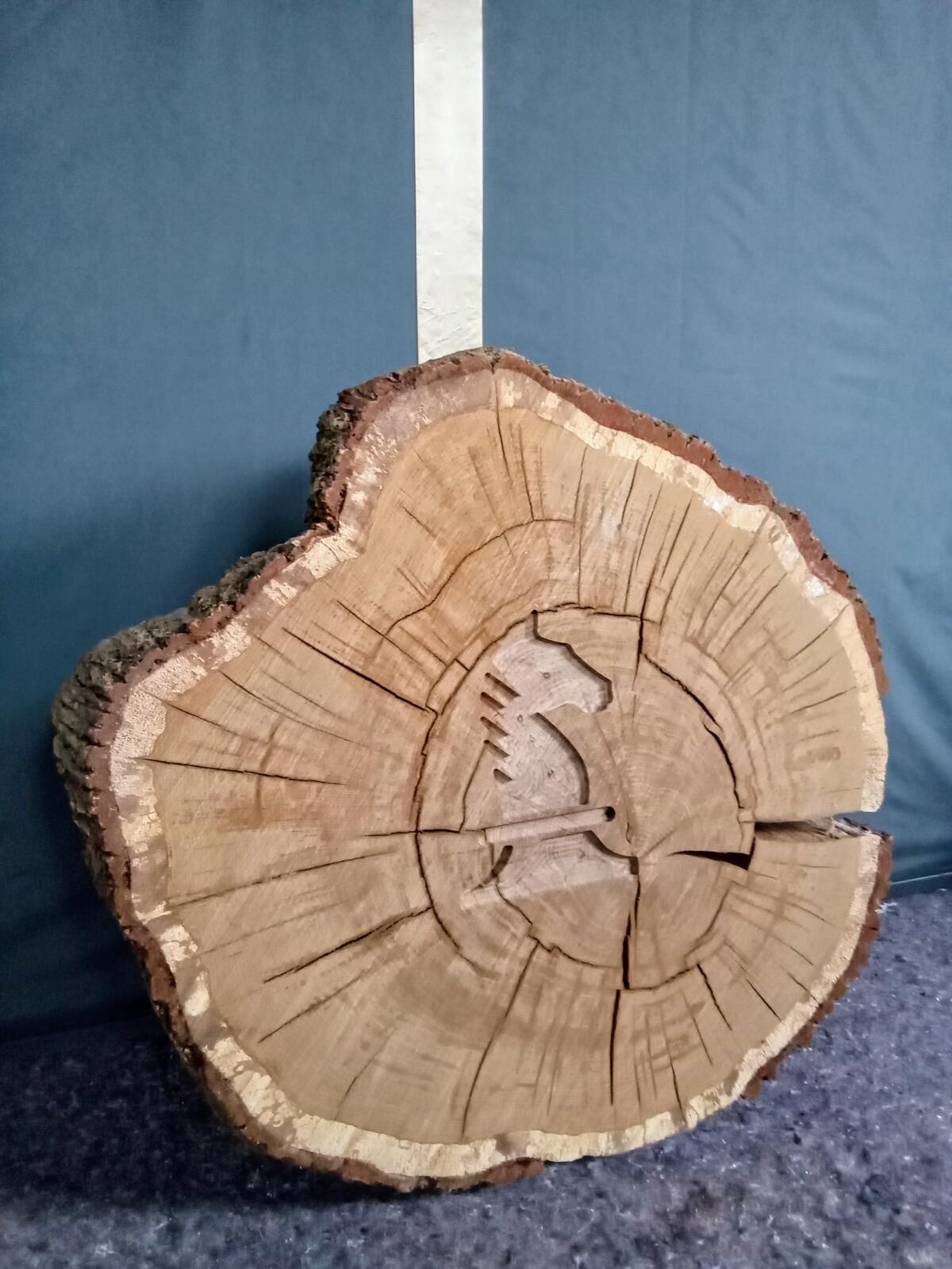 Jumbo Eichenplatte Tisch 2