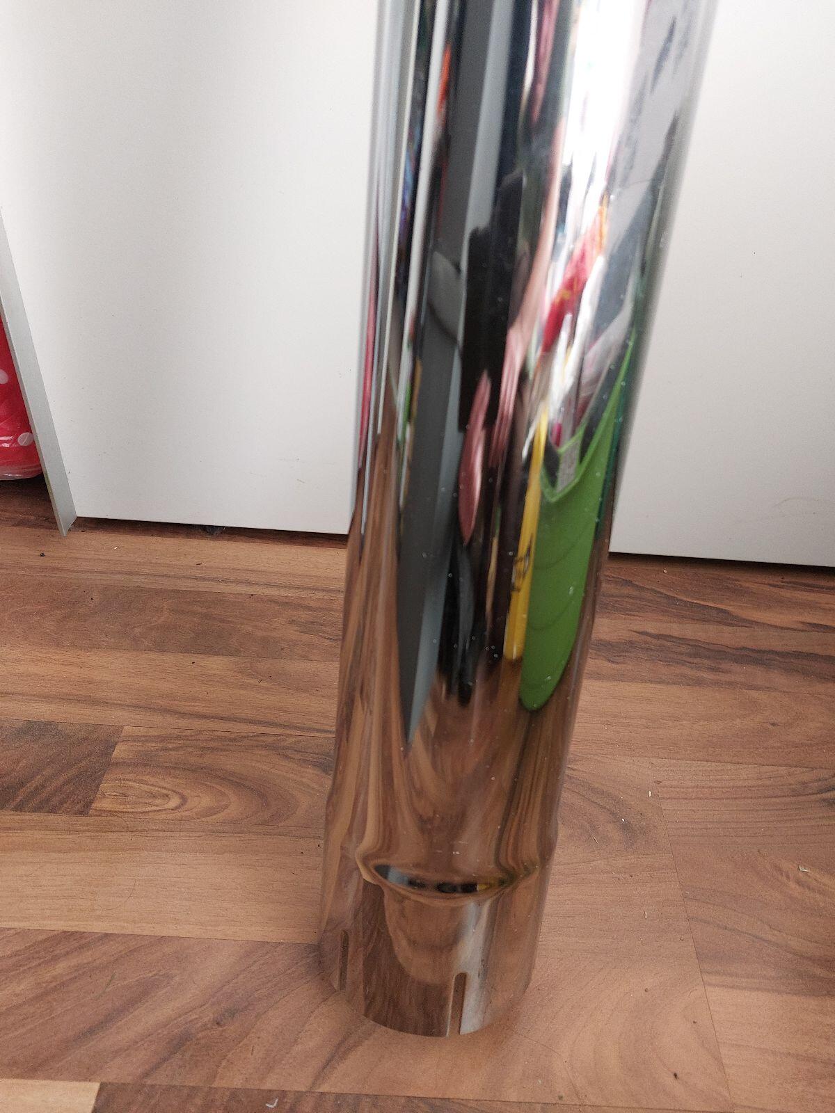 Chrom-Endrohr mit LED-Arbeitsscheinwerfern 2