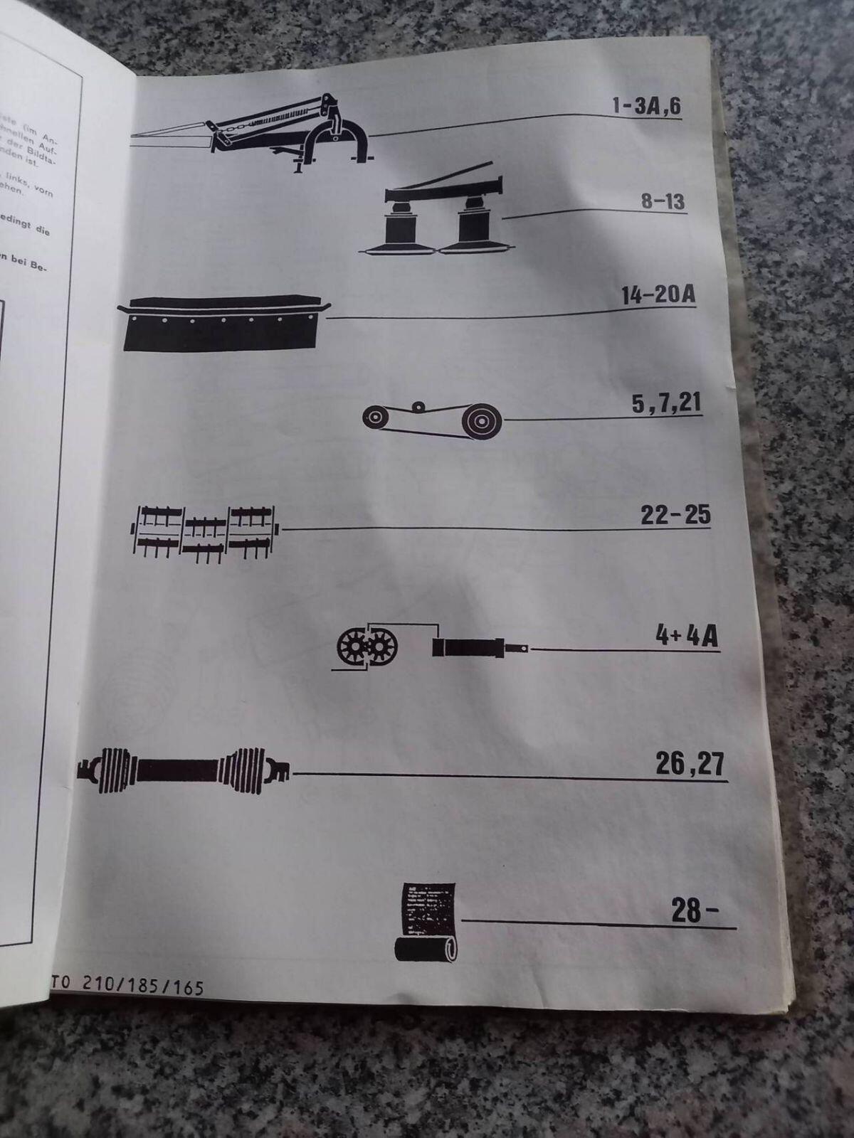 Claas Mähwerk Ersatzteilliste 2