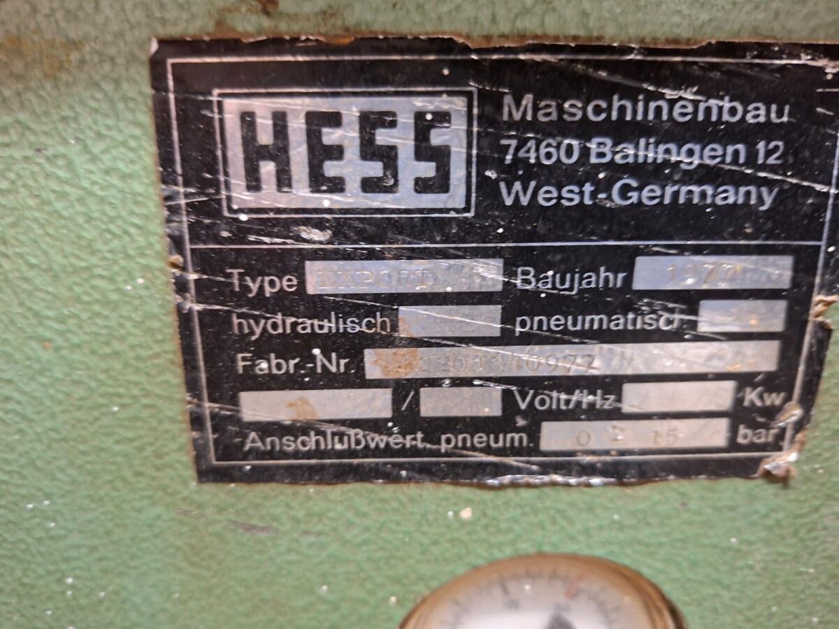 Korpuspresse Hess 2