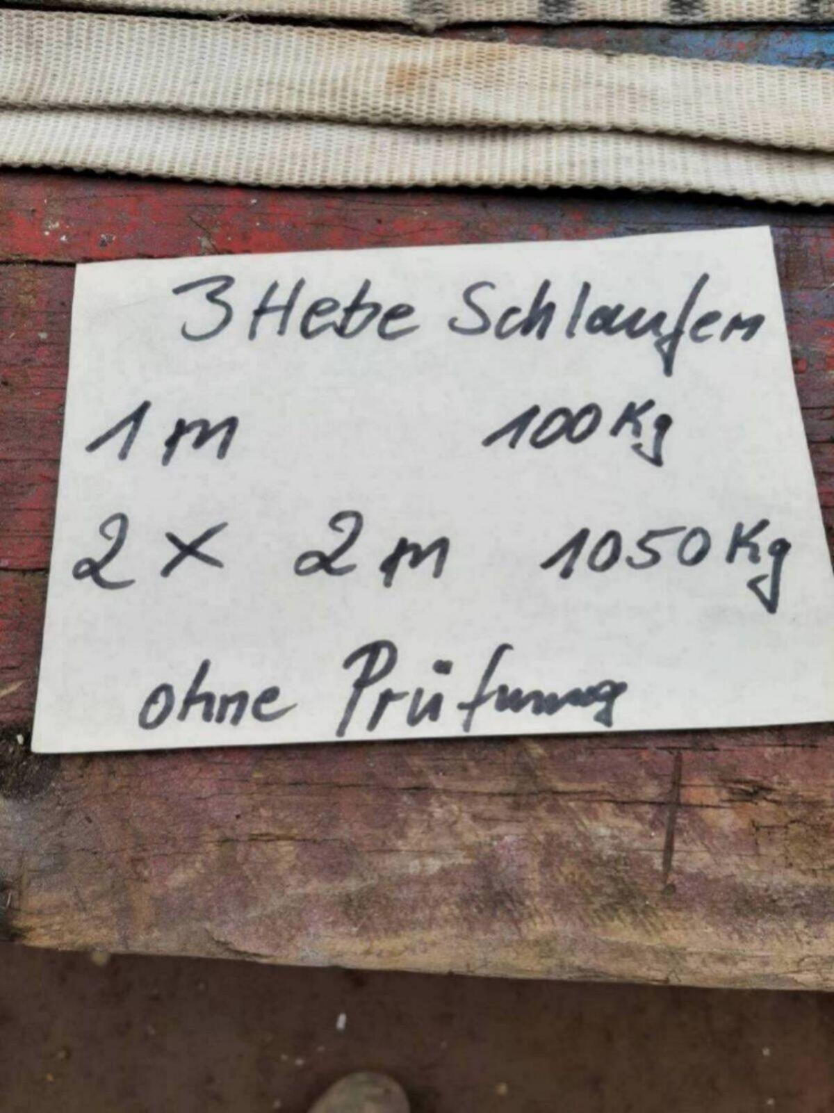 3 gebrauchte Hebeschlaufen 2