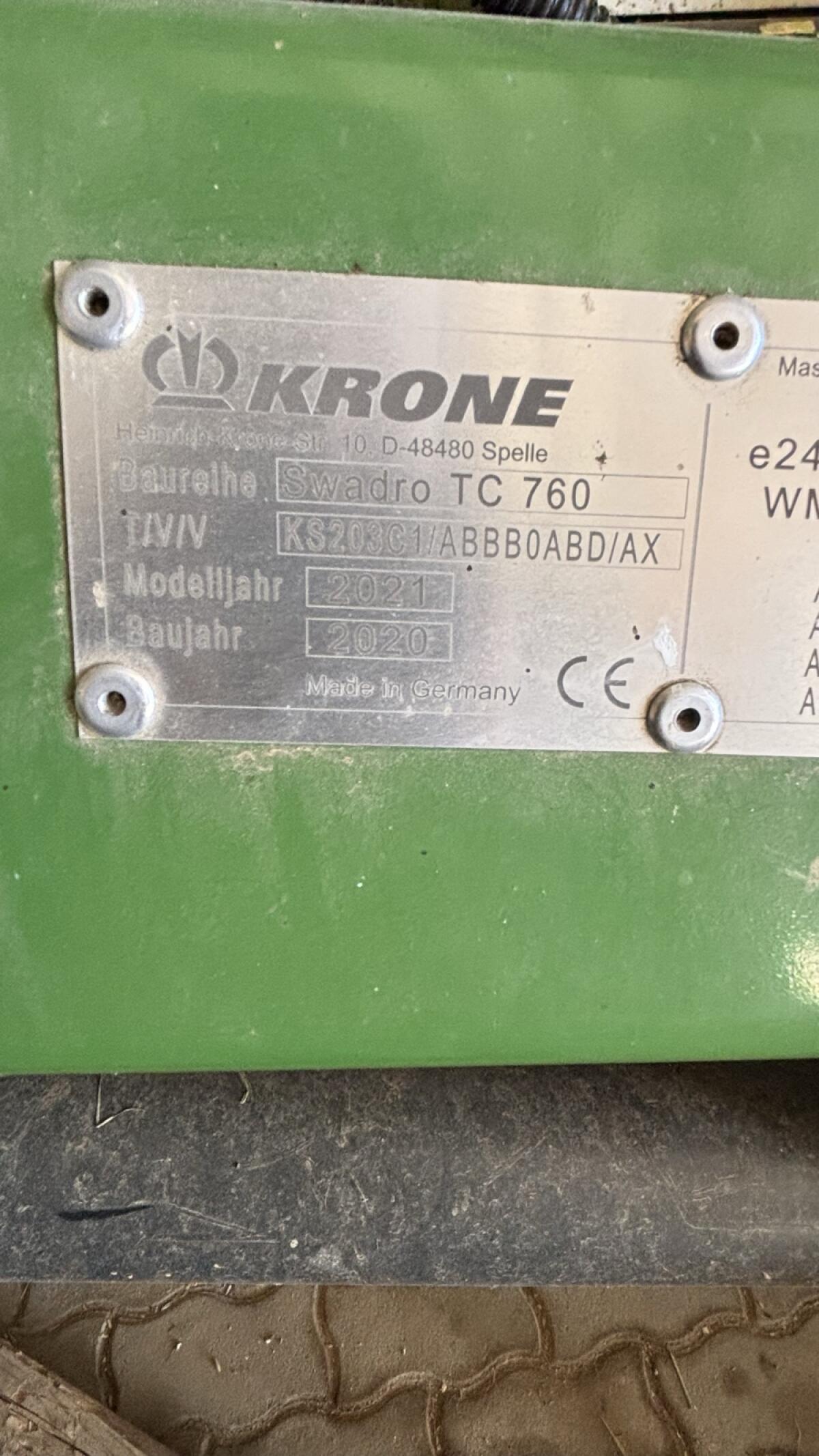 Krone Swadro TC 760 Plus 2