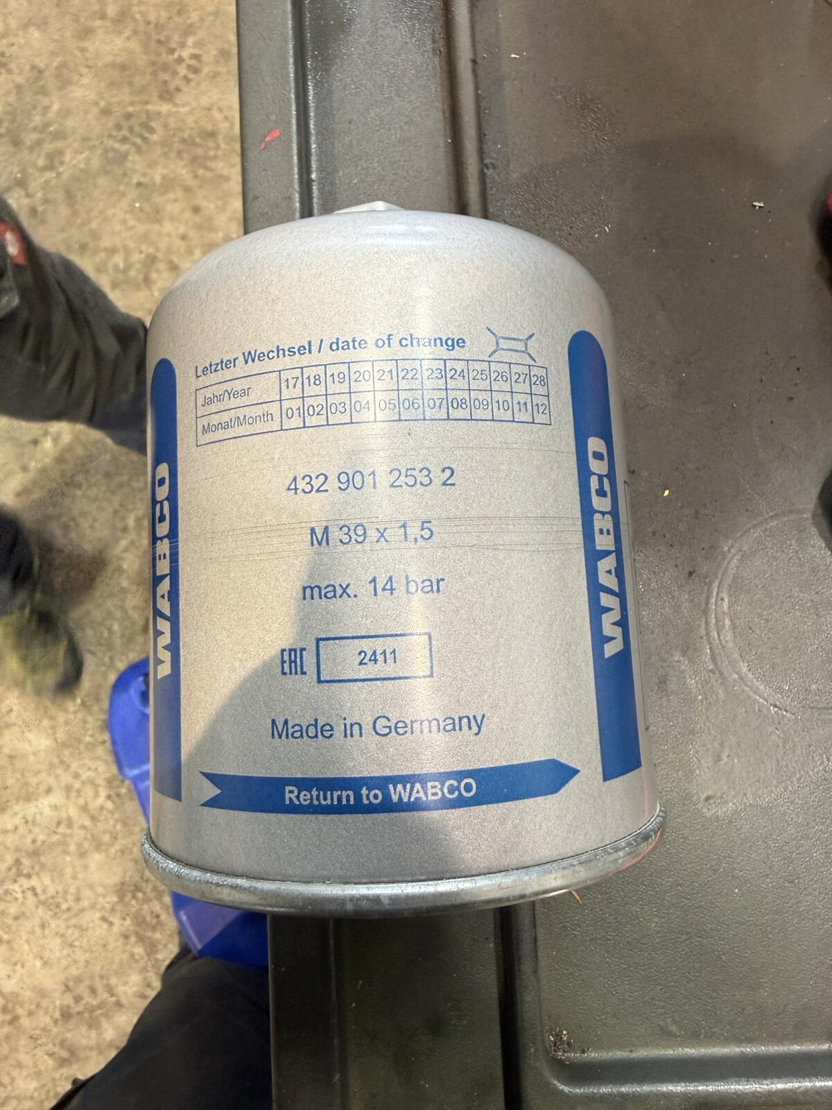 Wabco Lufttrockner Filterpatrone 2
