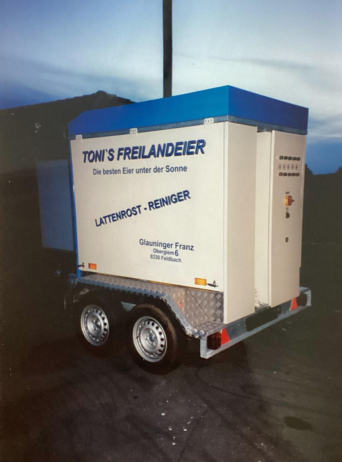 Waschanlage für Hühnerstall Lattenrost 3