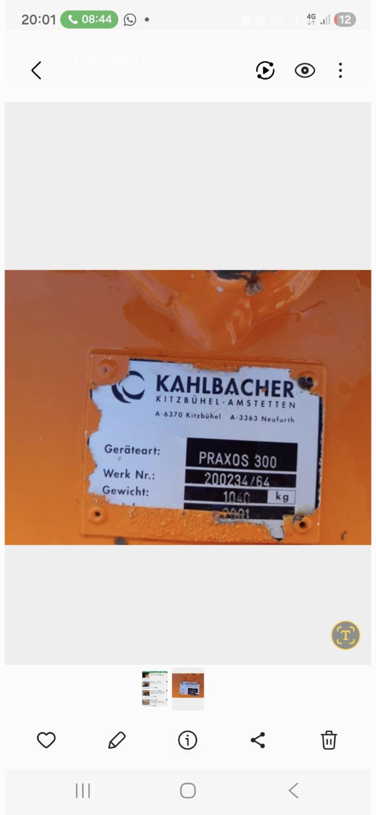 Schneepflug Kahlbacher Praxos 300 2