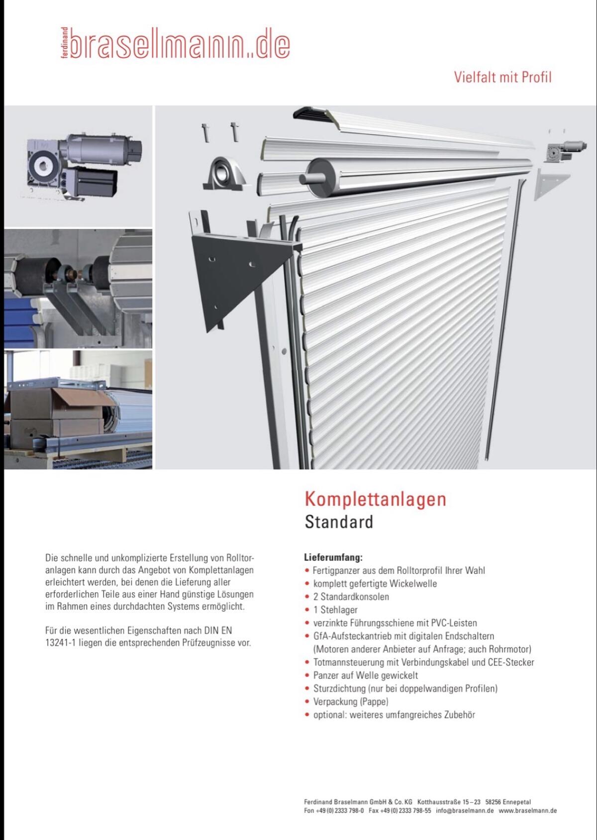 1 Stk. Rolltor 4.000 x 4.500 mm Durchfahrt 3