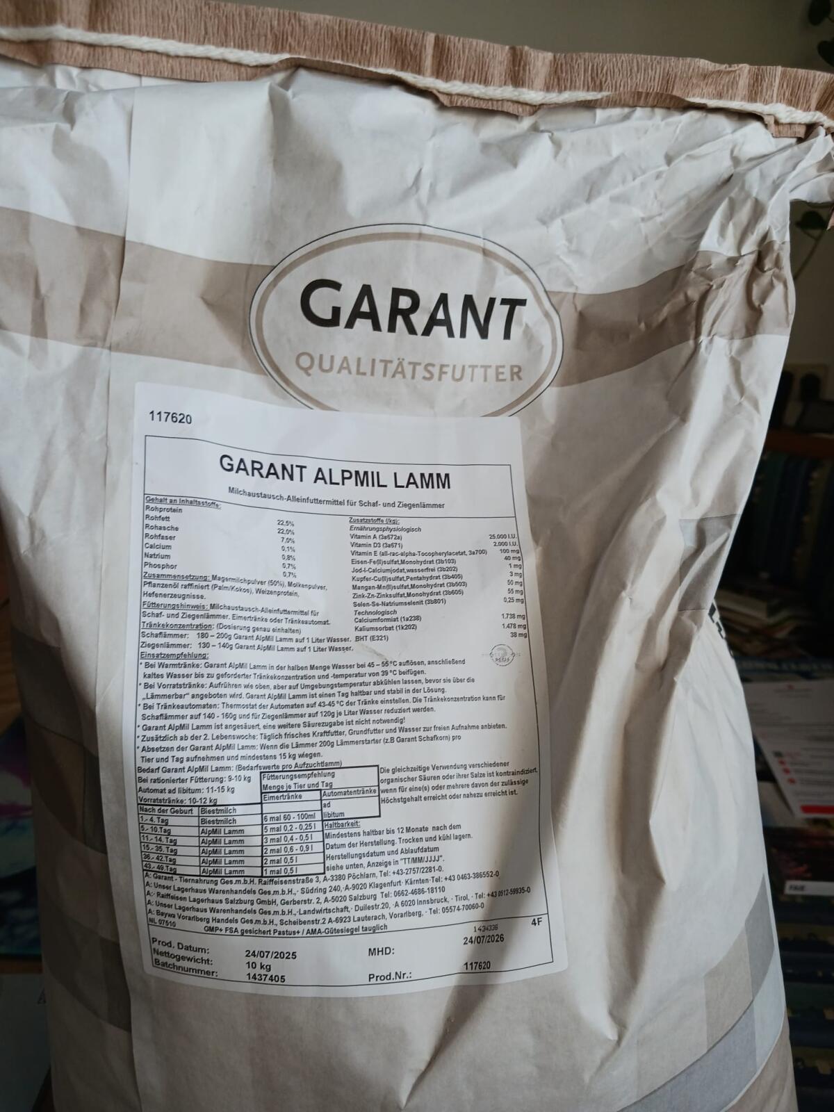 Garant AlpMil Lämmermilch 2