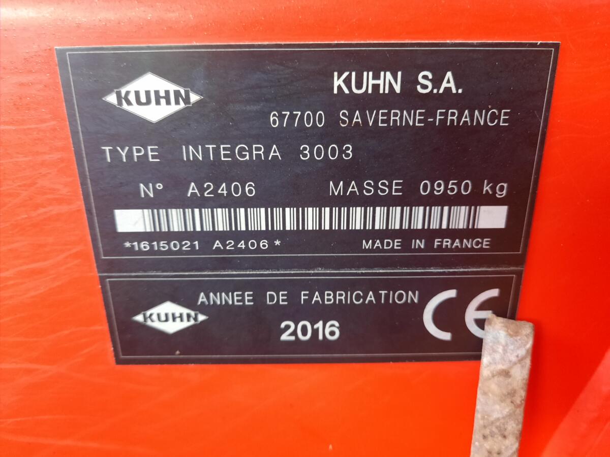 Kuhn Drillkombination, 3 m, Integra 3003 3