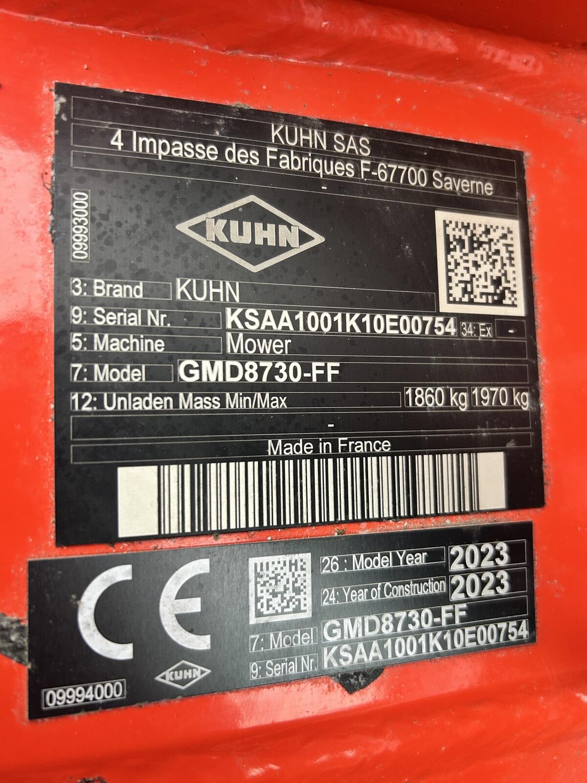 Kuhn GMD 8730-FF 2