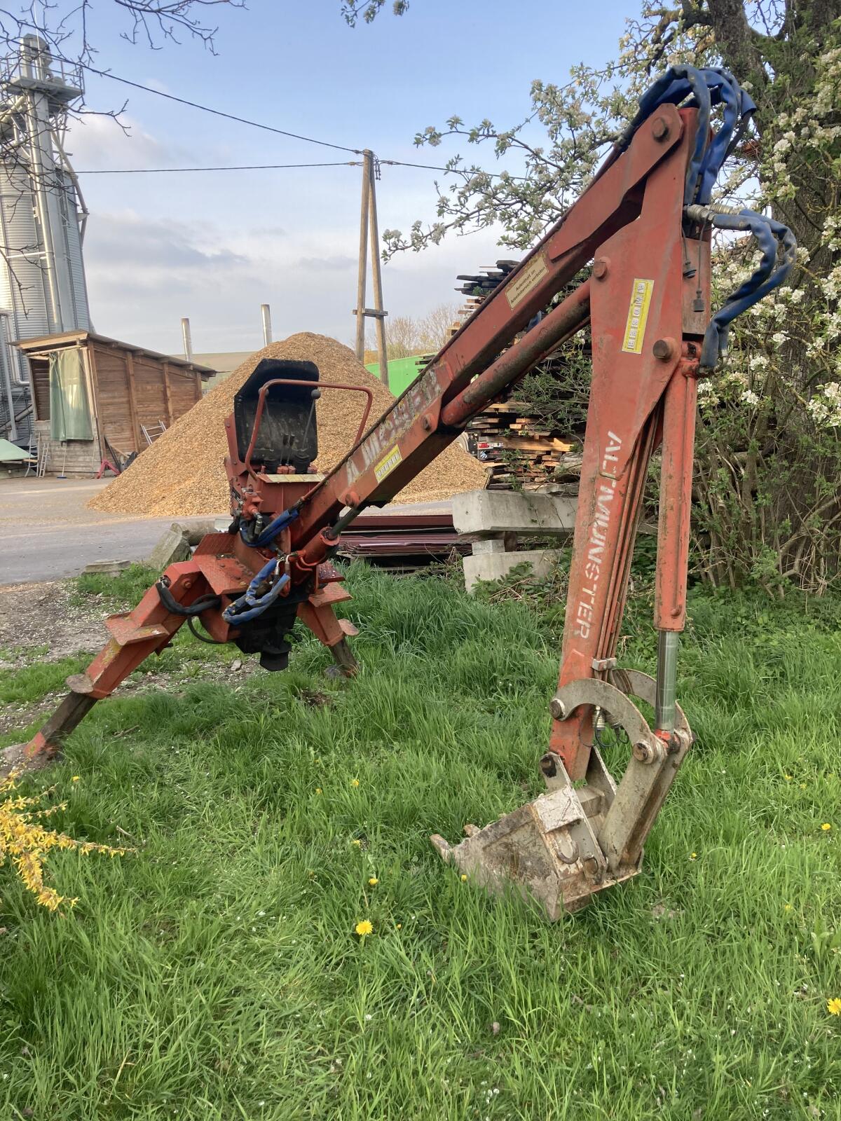 Moser Heckbagger Kran K4000 BS 3