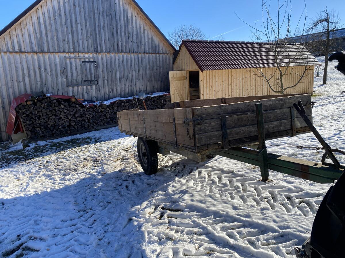 Anhänger mit Eichenrahmen 2