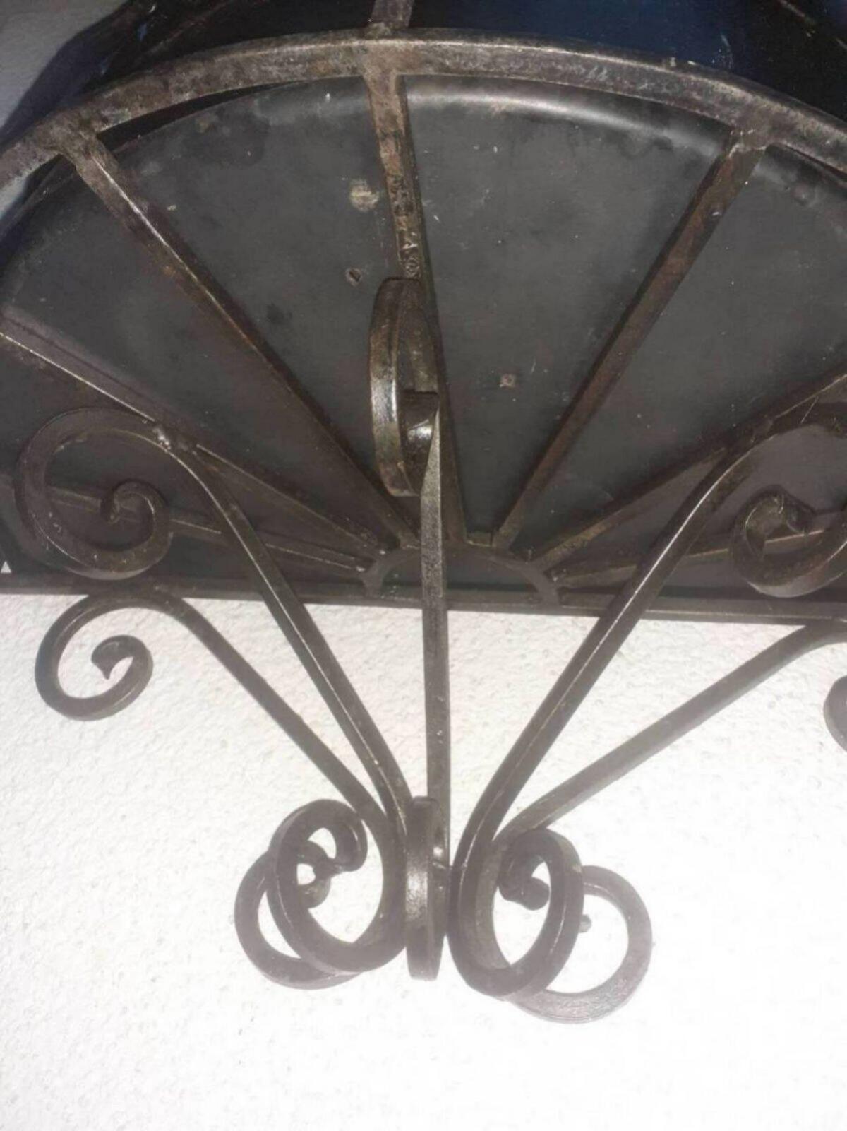 Schmiedeeisen Blumenampel mit Einsatz 3