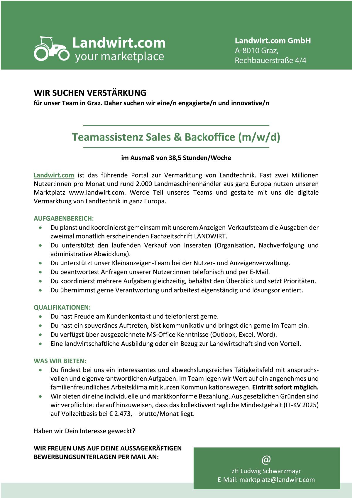 Wir suchen Verstärkung: Teamassistenz Sales & Backoffice 2