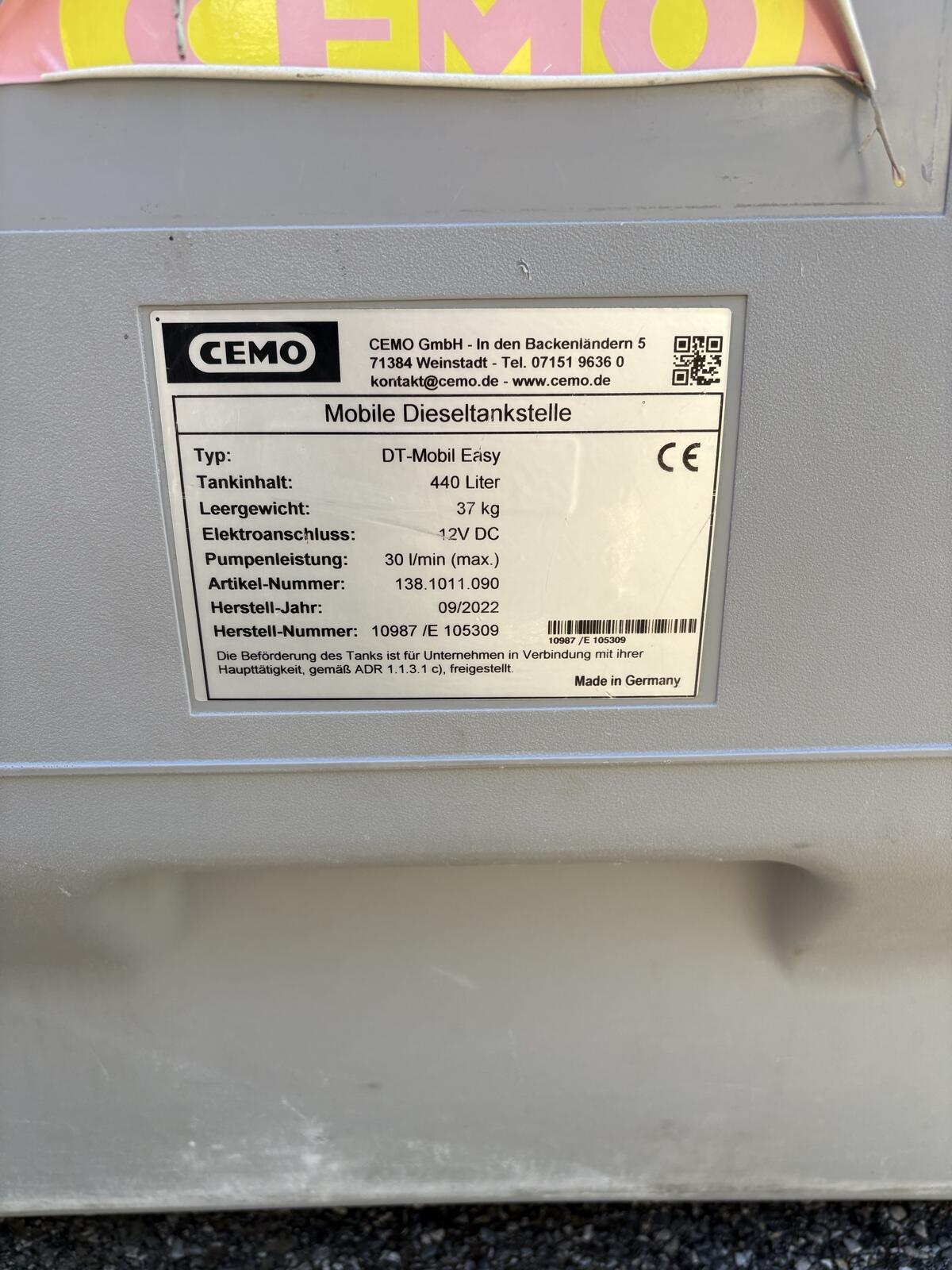 Cemo Dieseltank 440 l 2