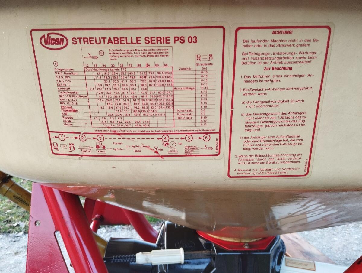 Vicon Pendeldüngerstreuer PS 1153 3