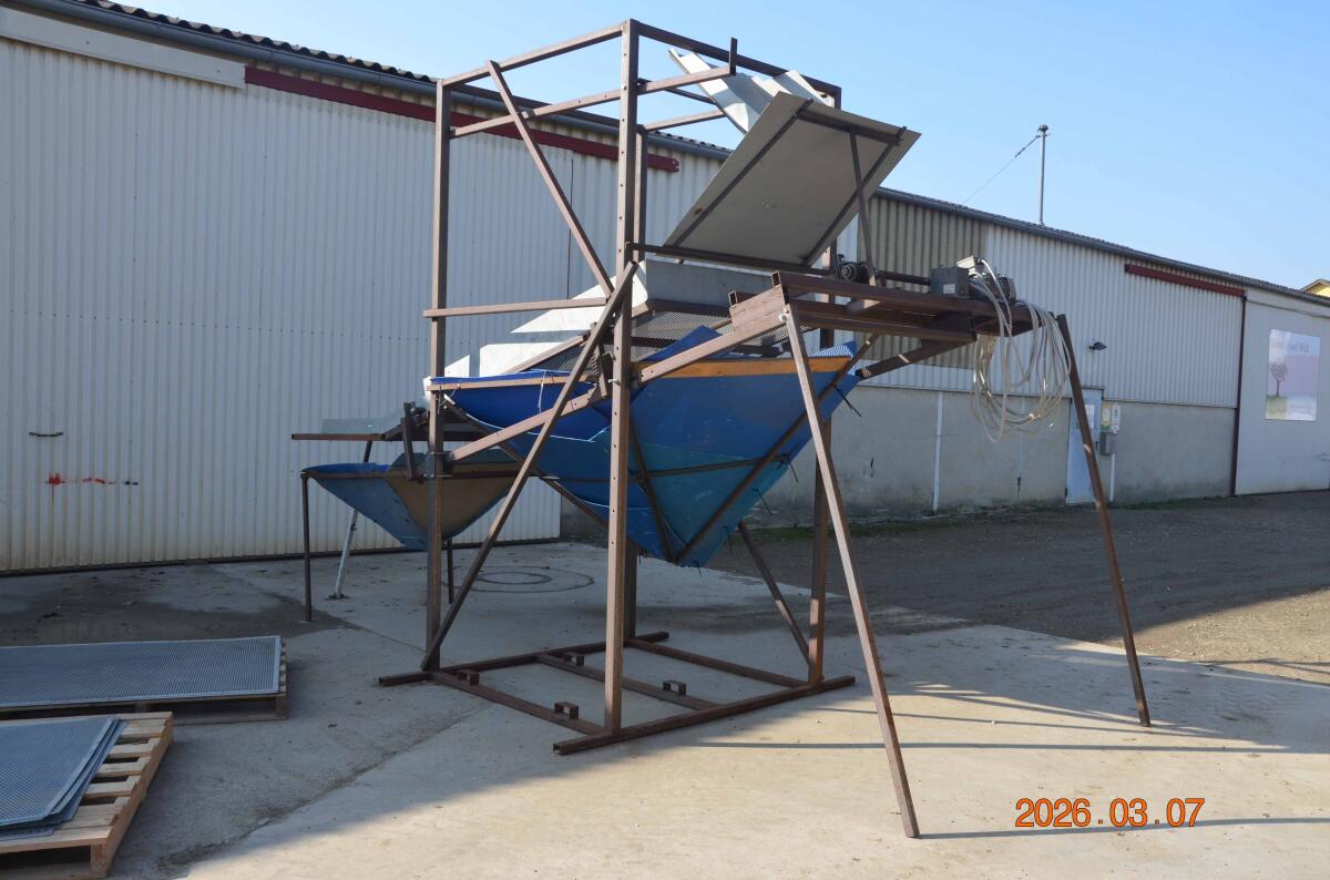 Siebreinigung Siebmaschine Eigenbau 2