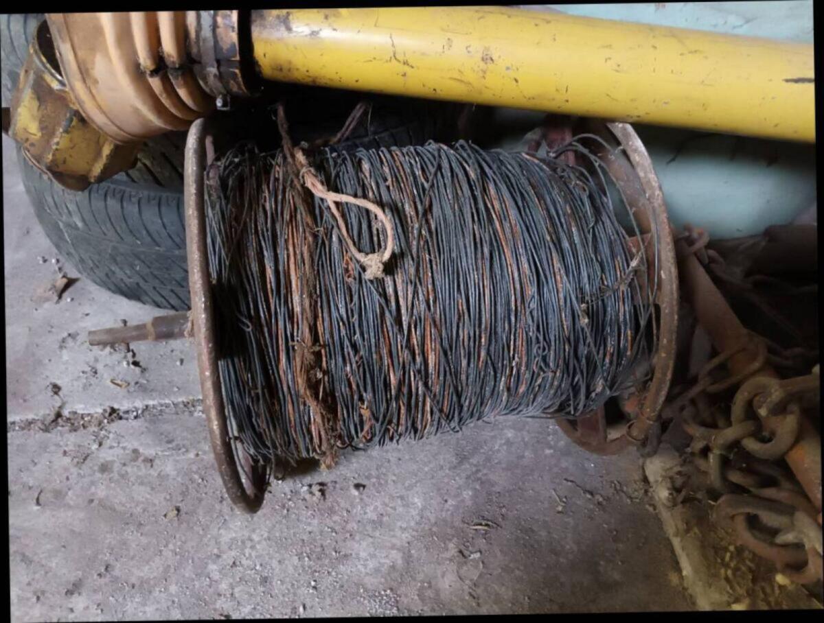 Spanndraht, Drahtrolle, Eisenwagen 2