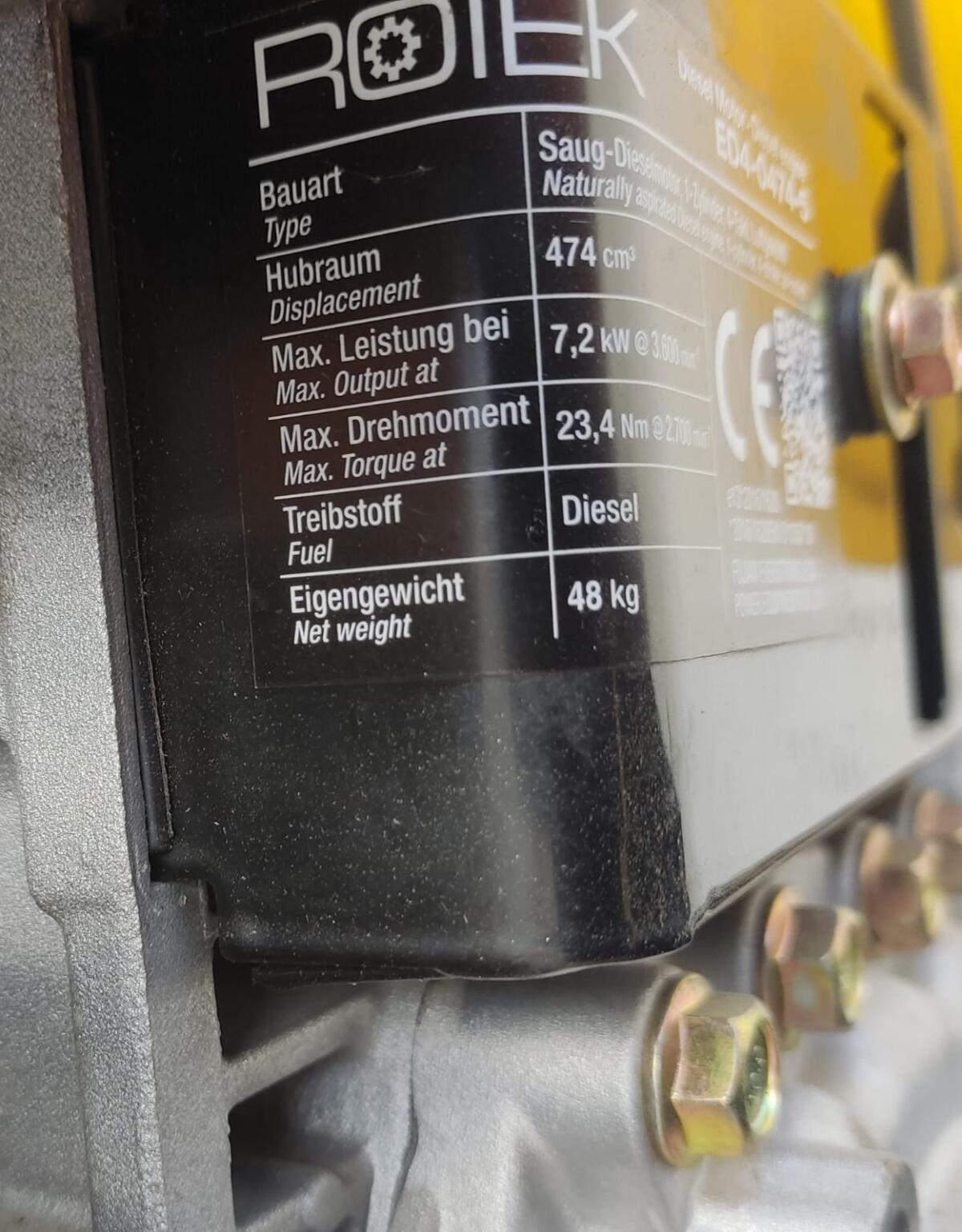 Rotek Dieselmotor ED4-0474-5 2