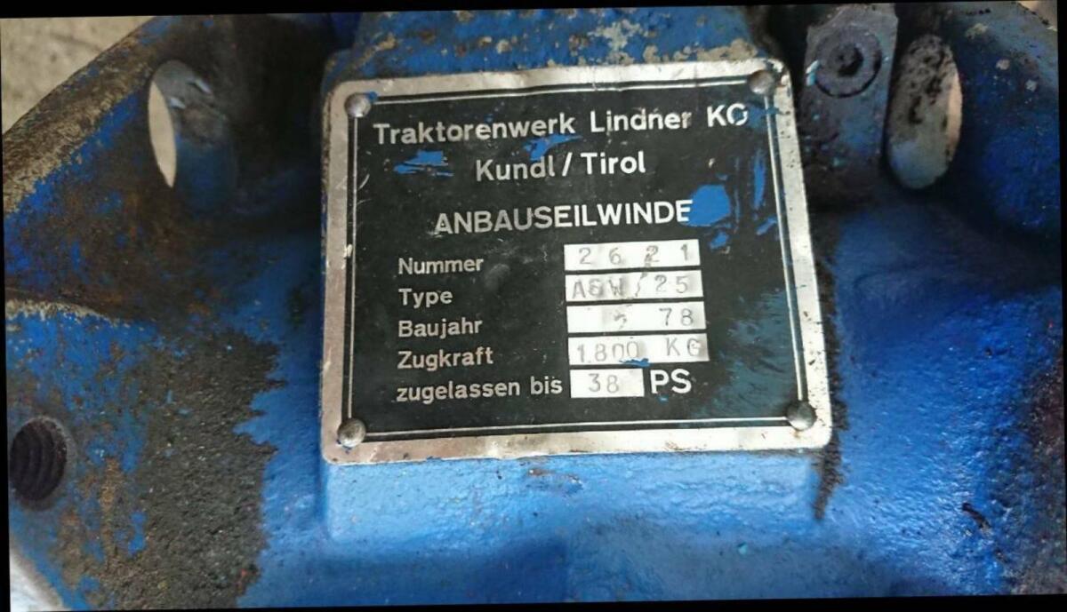 Lindner ASW 25 Anbauseilwinde 2