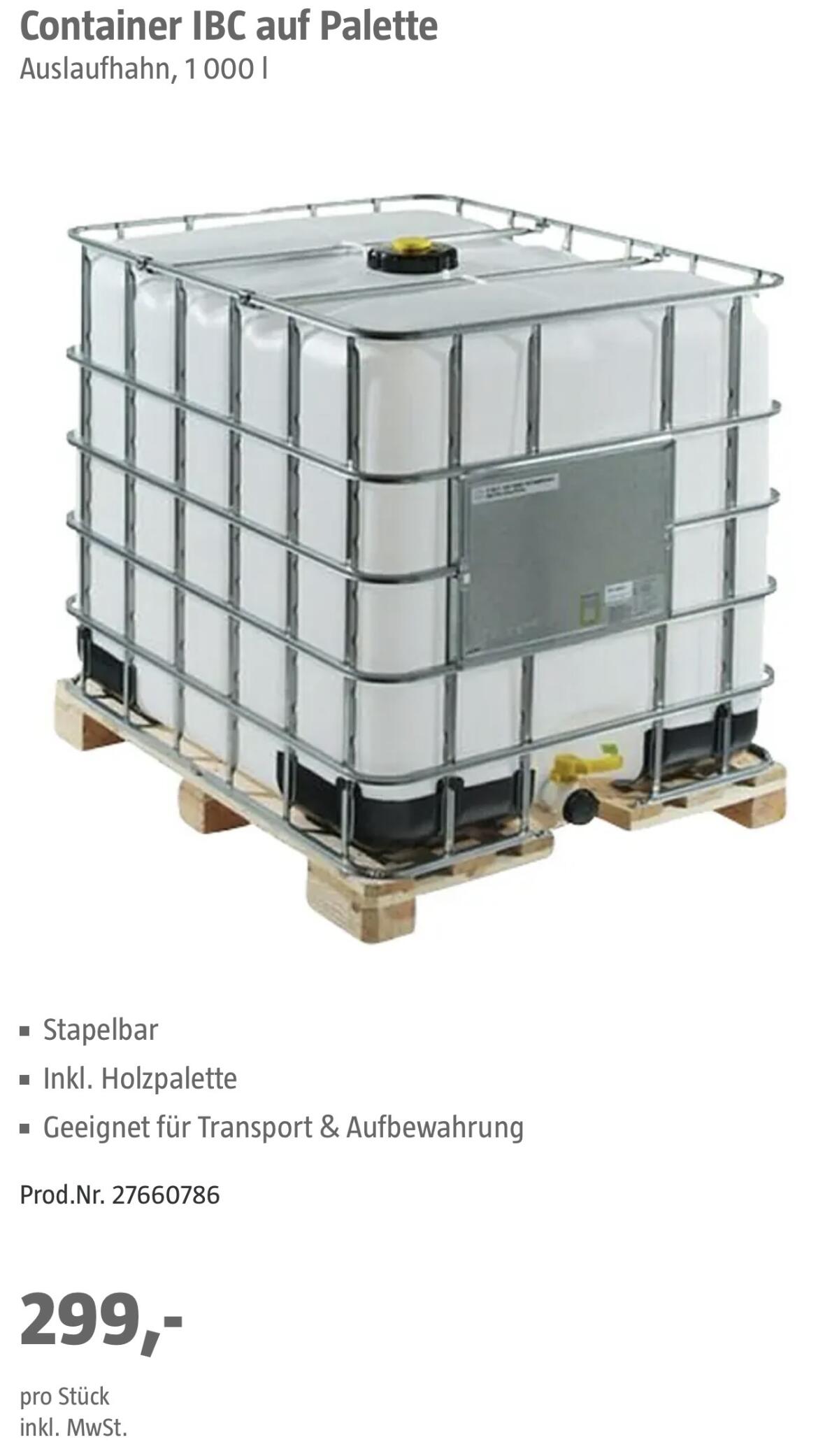 IBC 1000L Wassertank 2