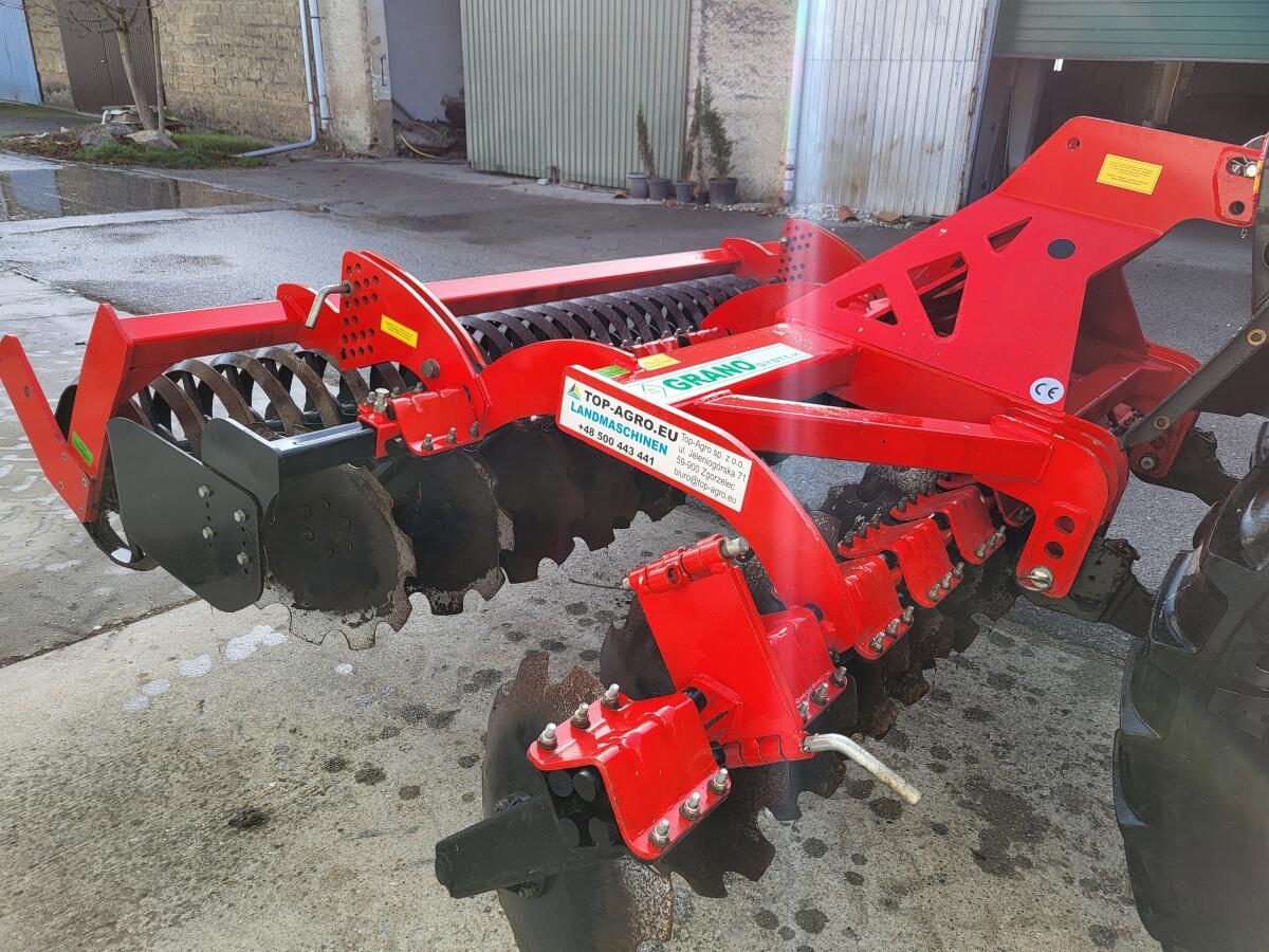 Scheibenegge, TOP-AGRO, 3 Meter mit Striegel 3