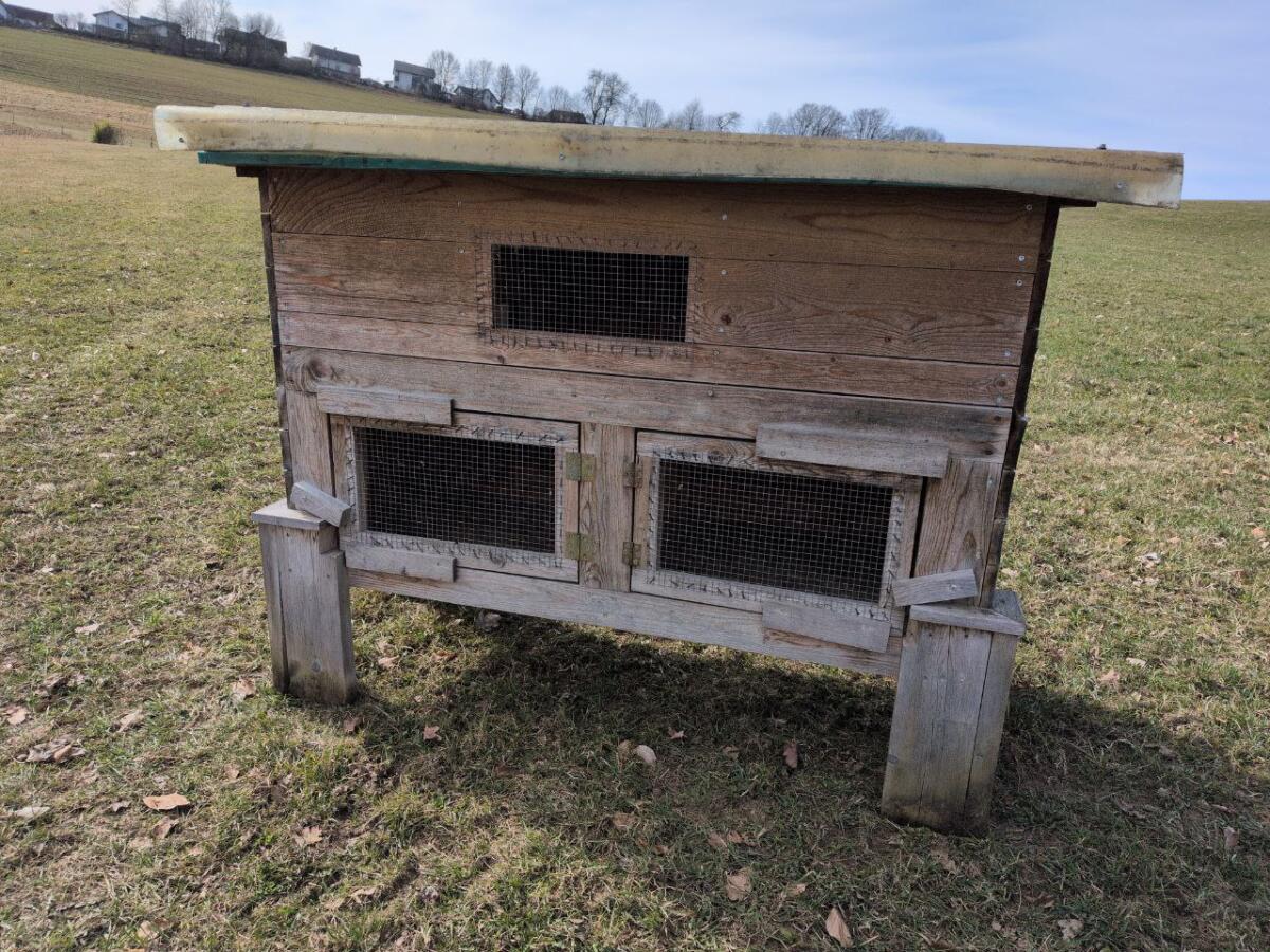 Hasenstall mit zwei Etagen 2