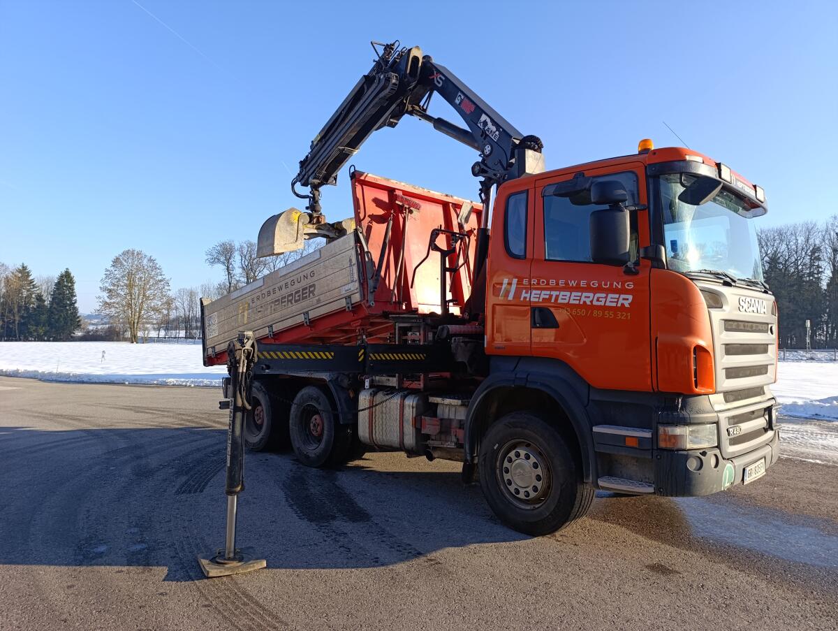 Scania R480 Kipper + Kran 3