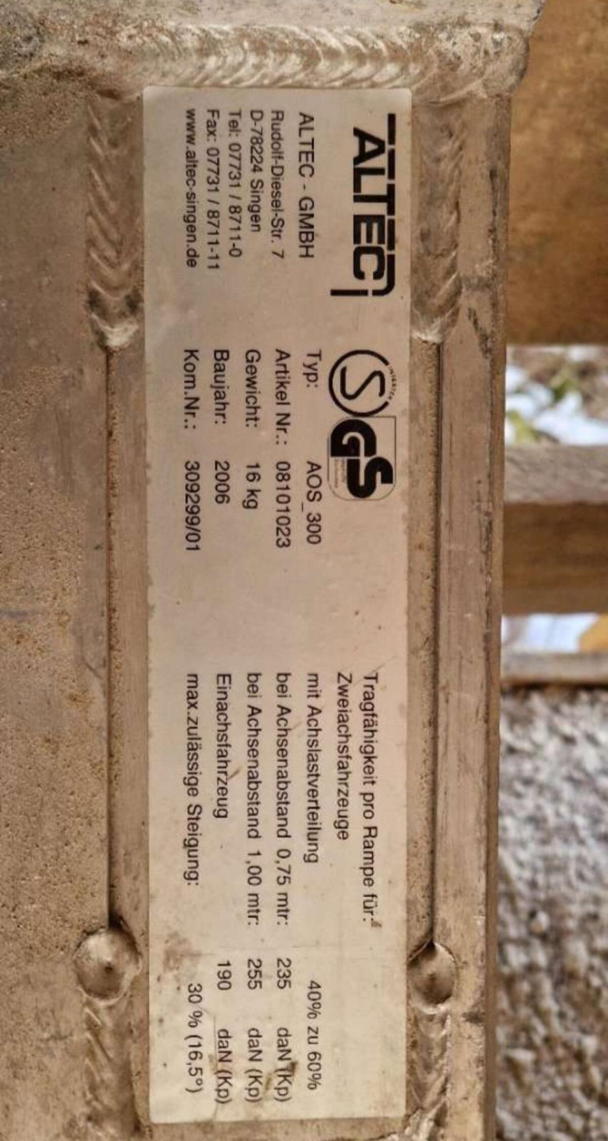 Sonstige Auffahrtsrampen 3