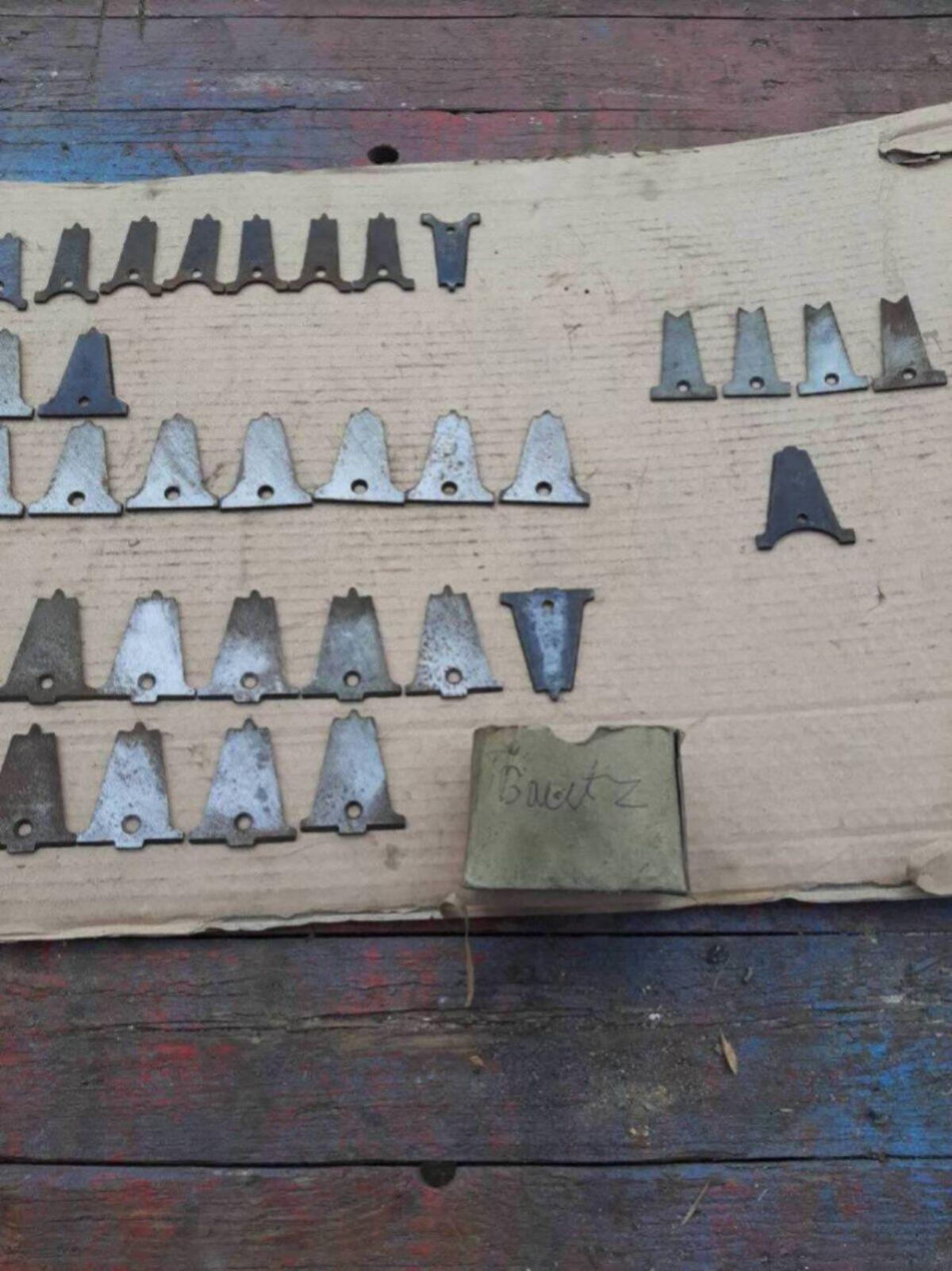 Verschiedene Mähbalken Fingerplatten 2