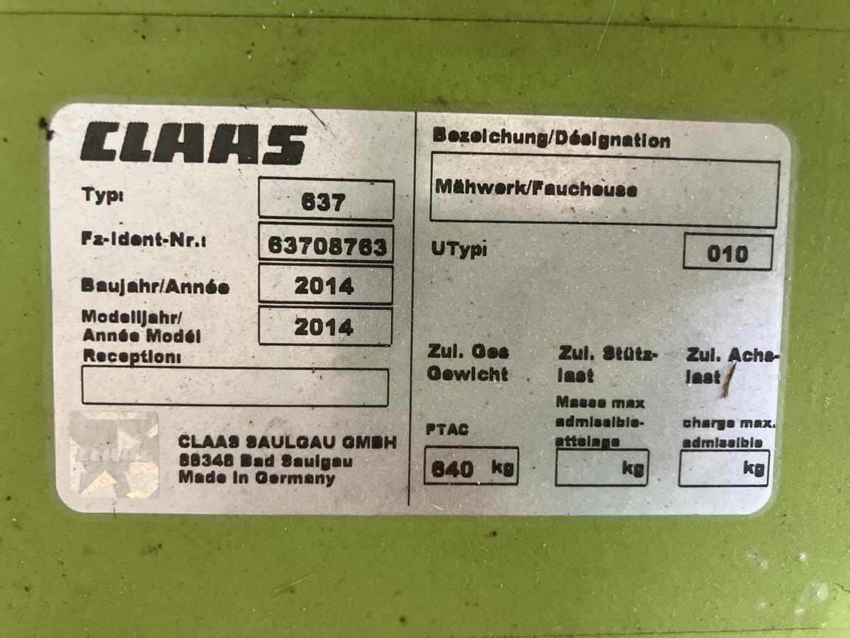 Claas Disco 265 Plus 3