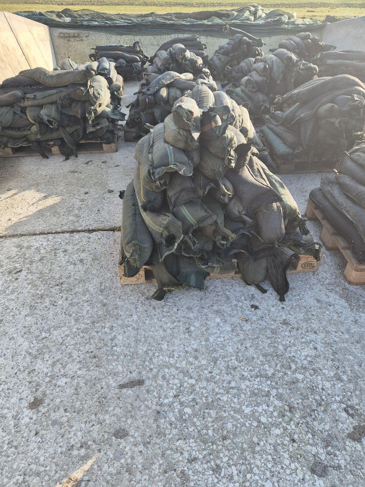 Silosandsäcke befüllt 2