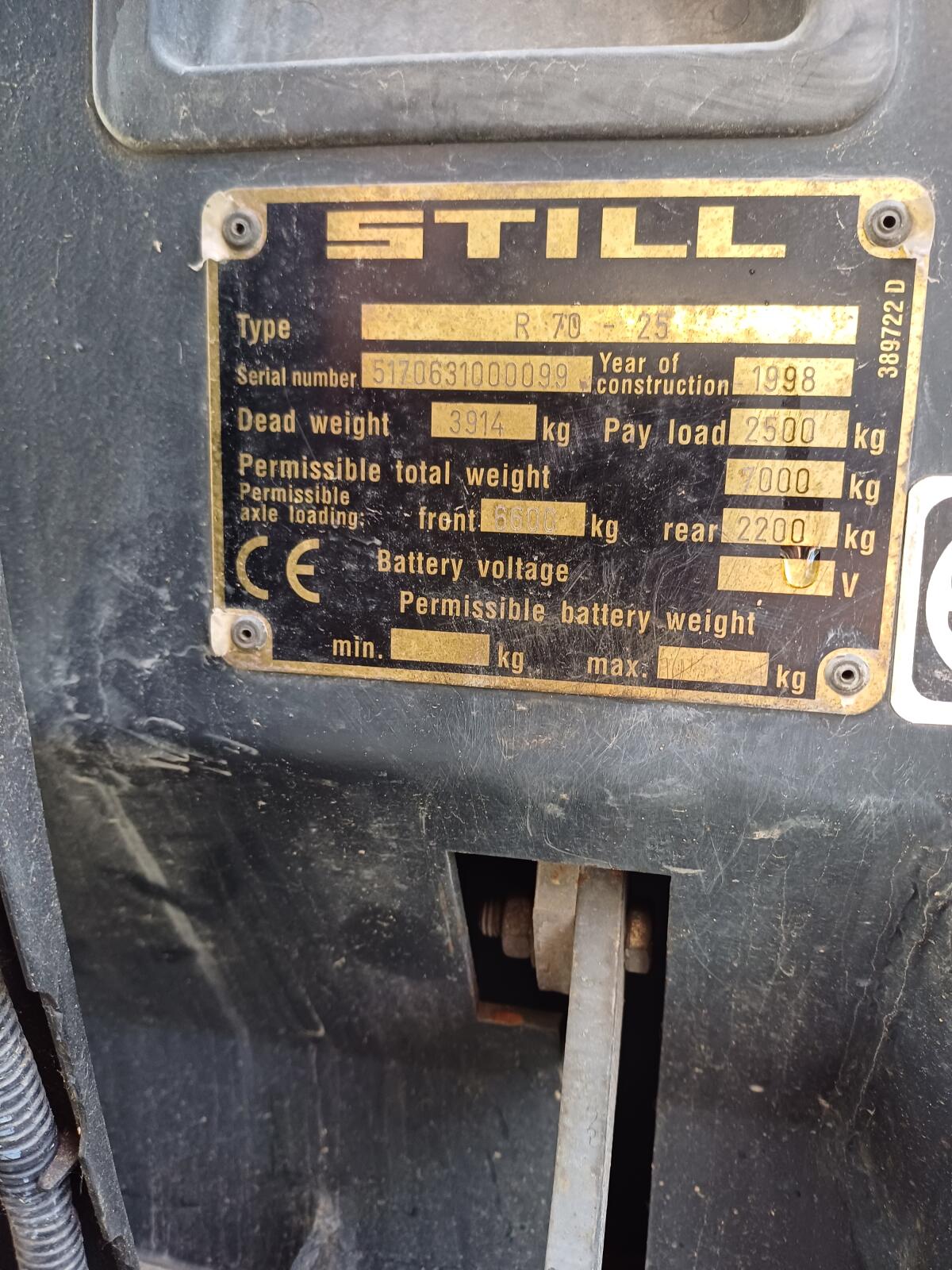 Still Gabelstapler R70-25 2