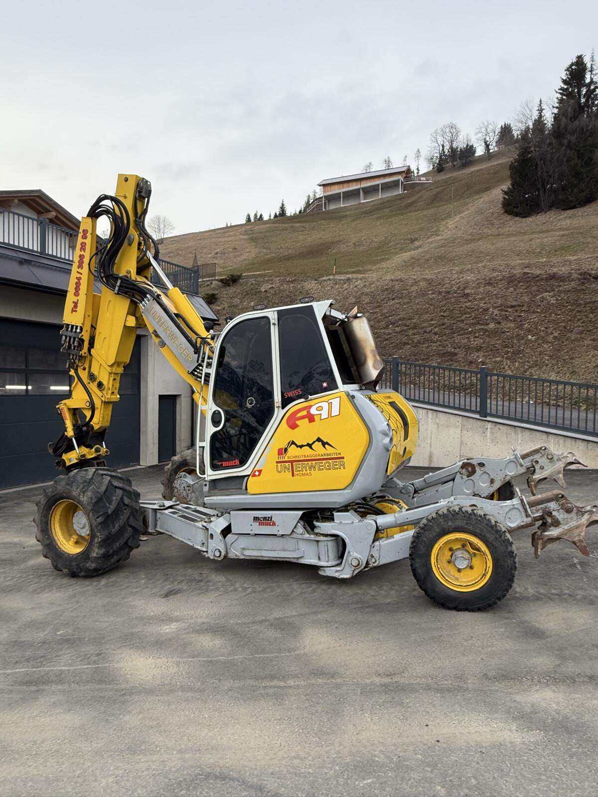 Schreitbagger Menzi Muck A91 2