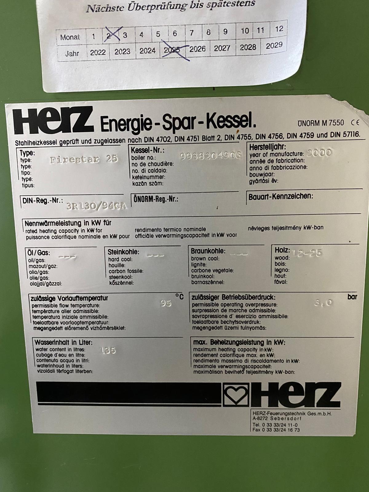 Heizkessel Herz Firestar 3