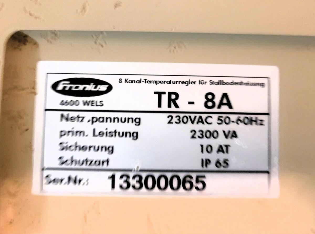 Fronius TR-8A Temperaturregler 2