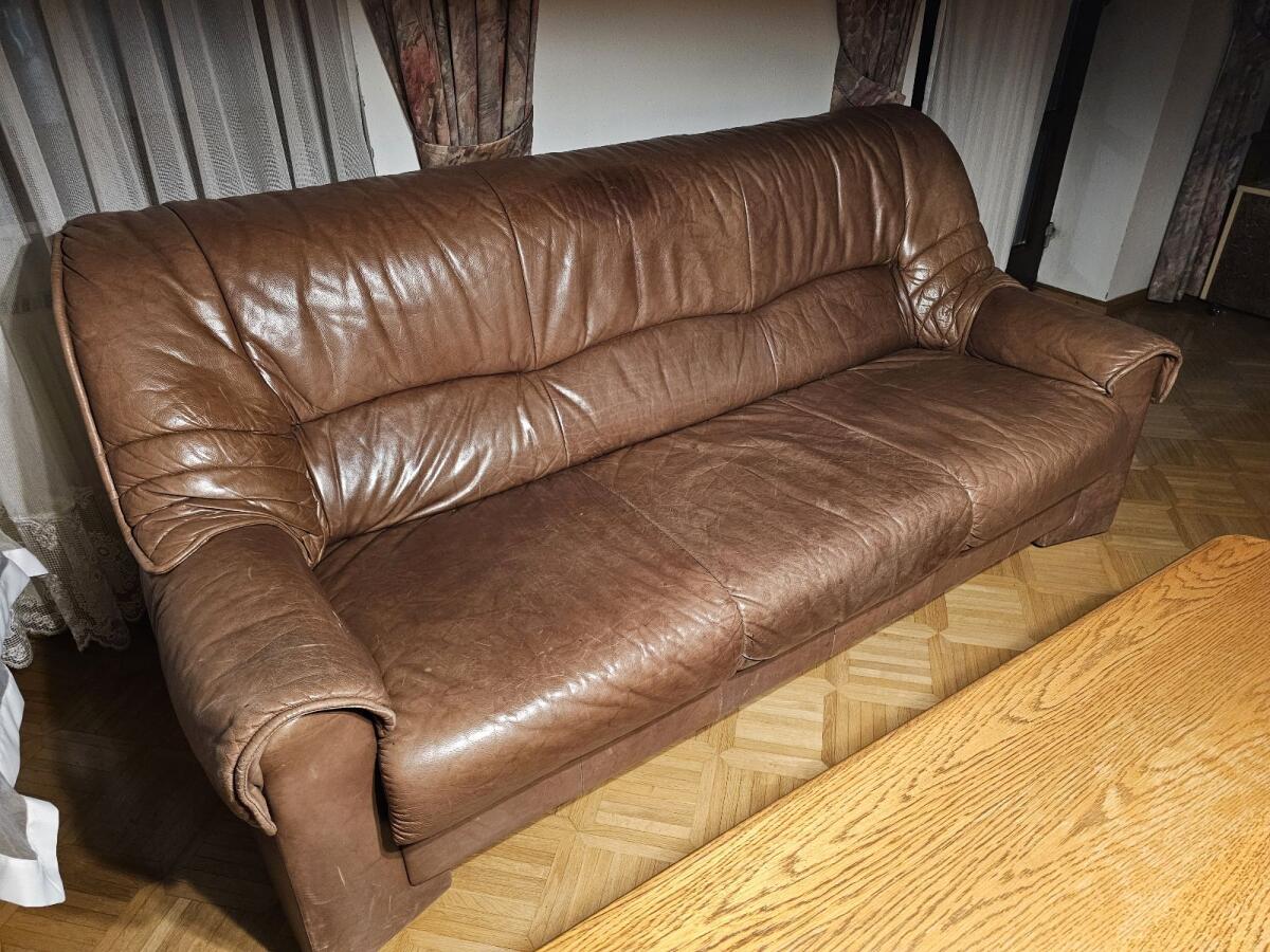 Wohnlandschaft Ledercouches 2