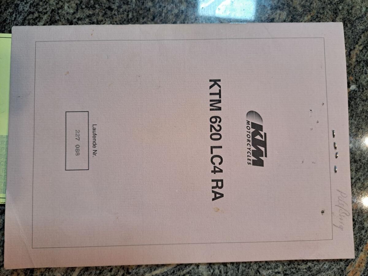 Typenschein KTM LC4 620 2