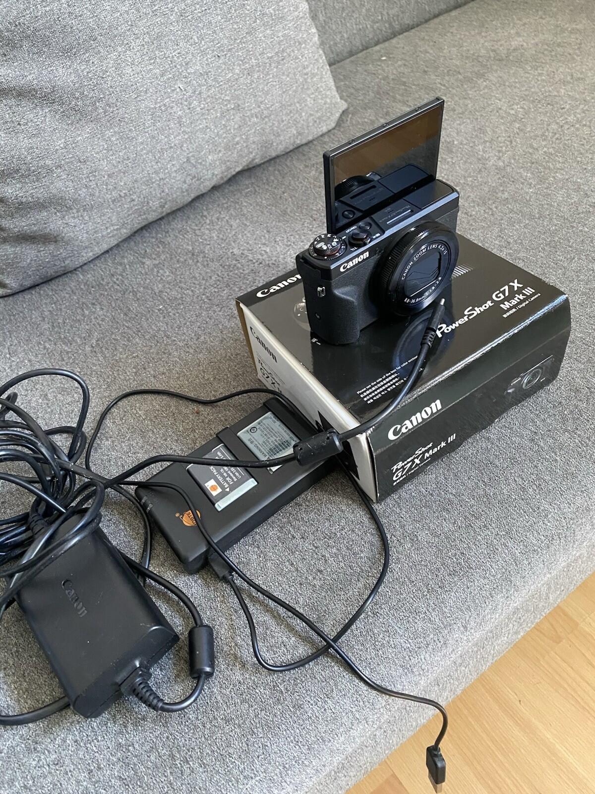 Canon PowerShot G7X Mark III, Schwarz 3