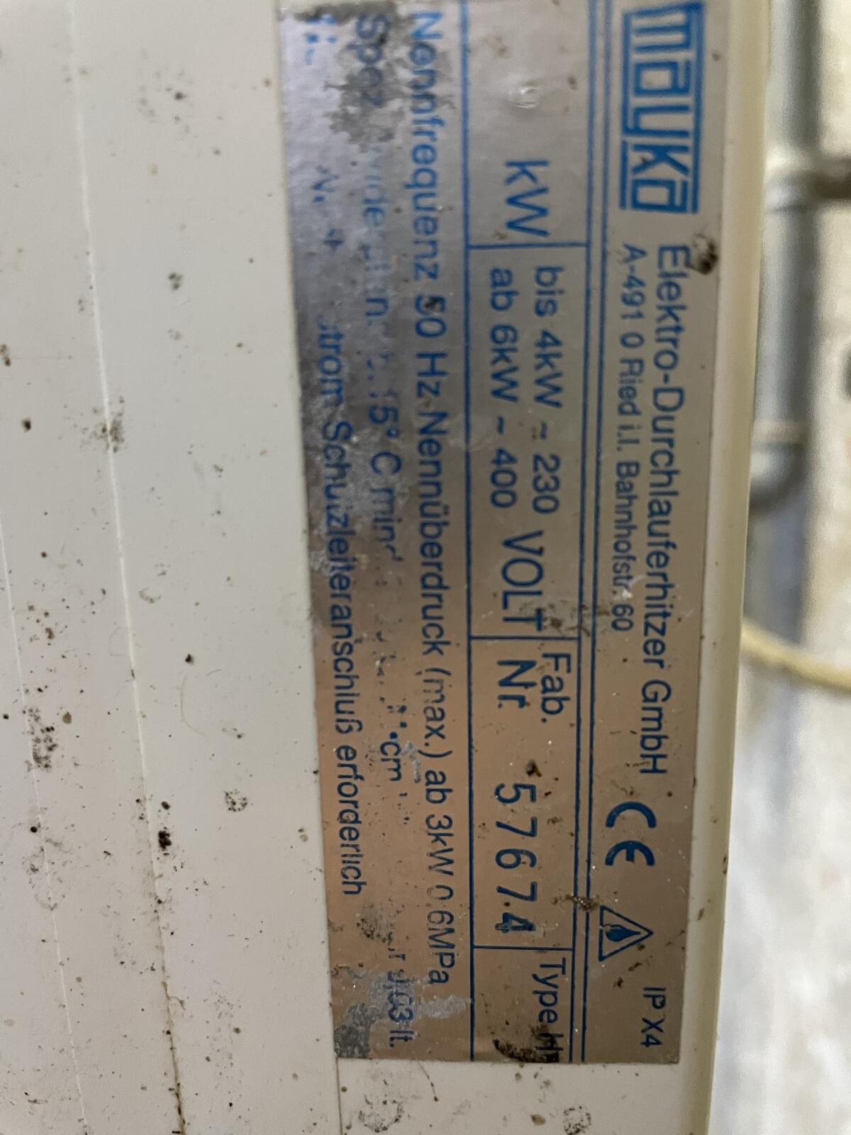 Mayka Durchlauferhitzer 2